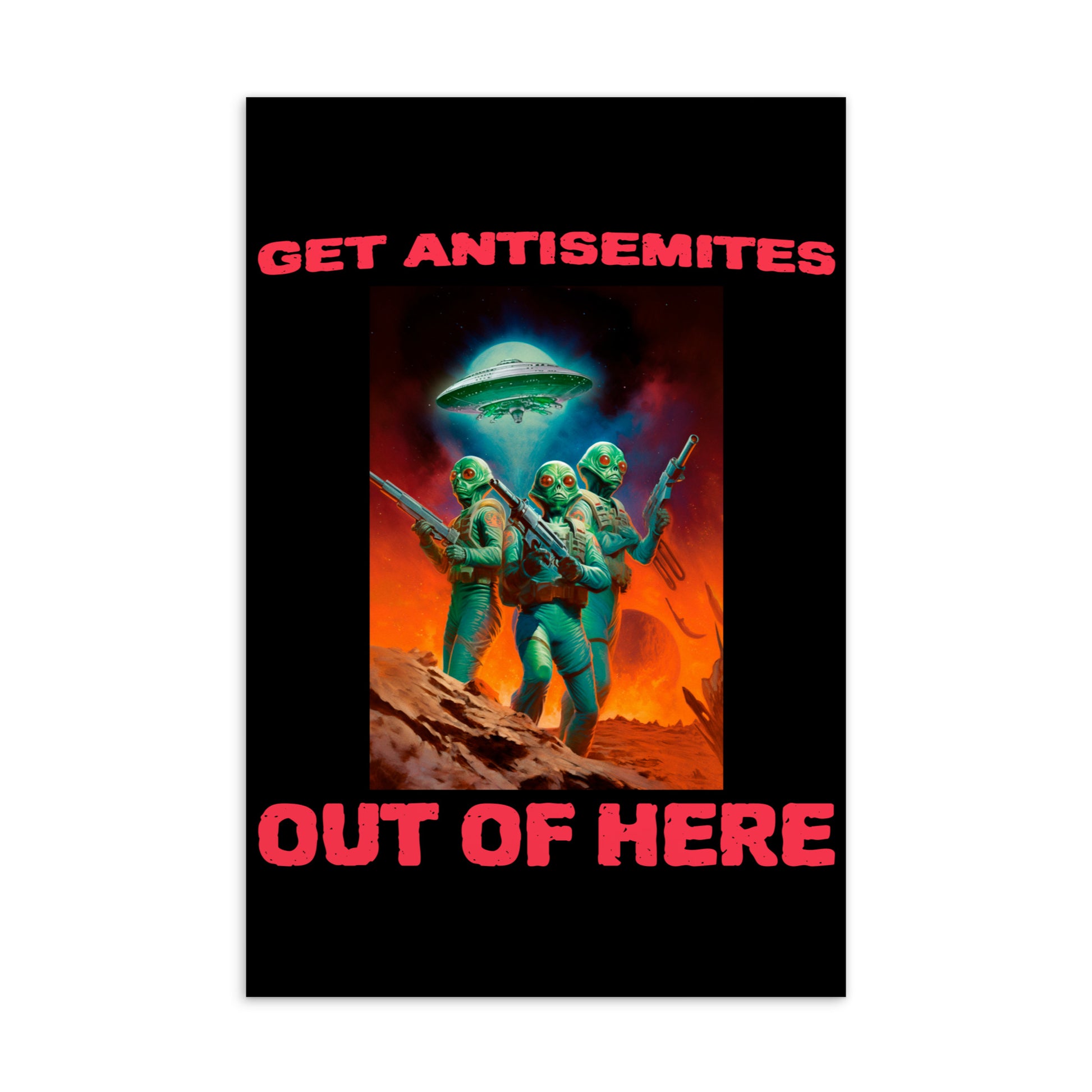 Get Alien Out | Antisemitism | Standard Postcard Jouparty