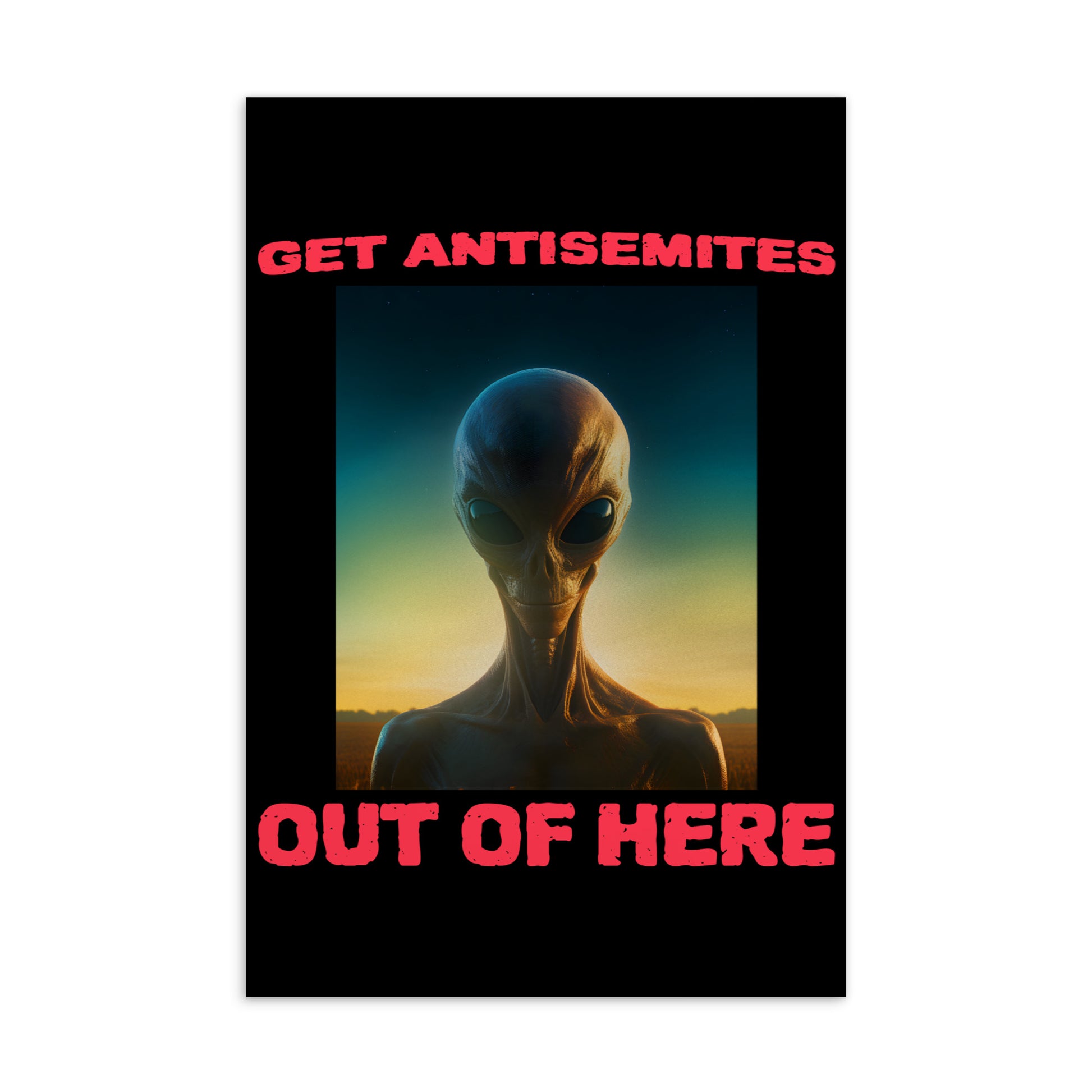 Get Alien Out | Antisemitism | Standard Postcard Jouparty