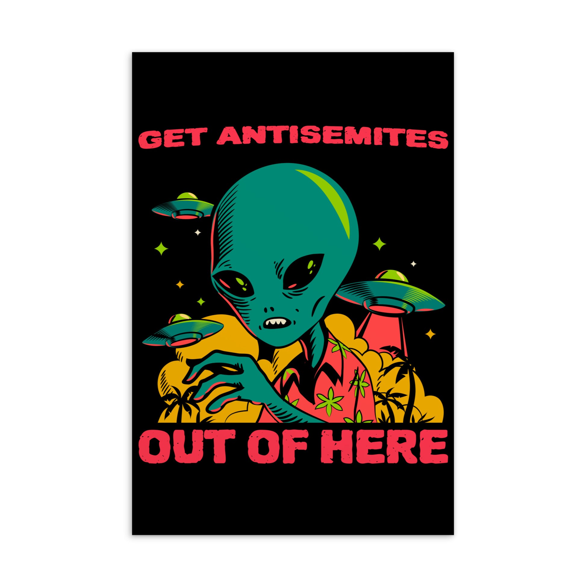 Get Alien Out | Antisemitism | Standard Postcard Jouparty