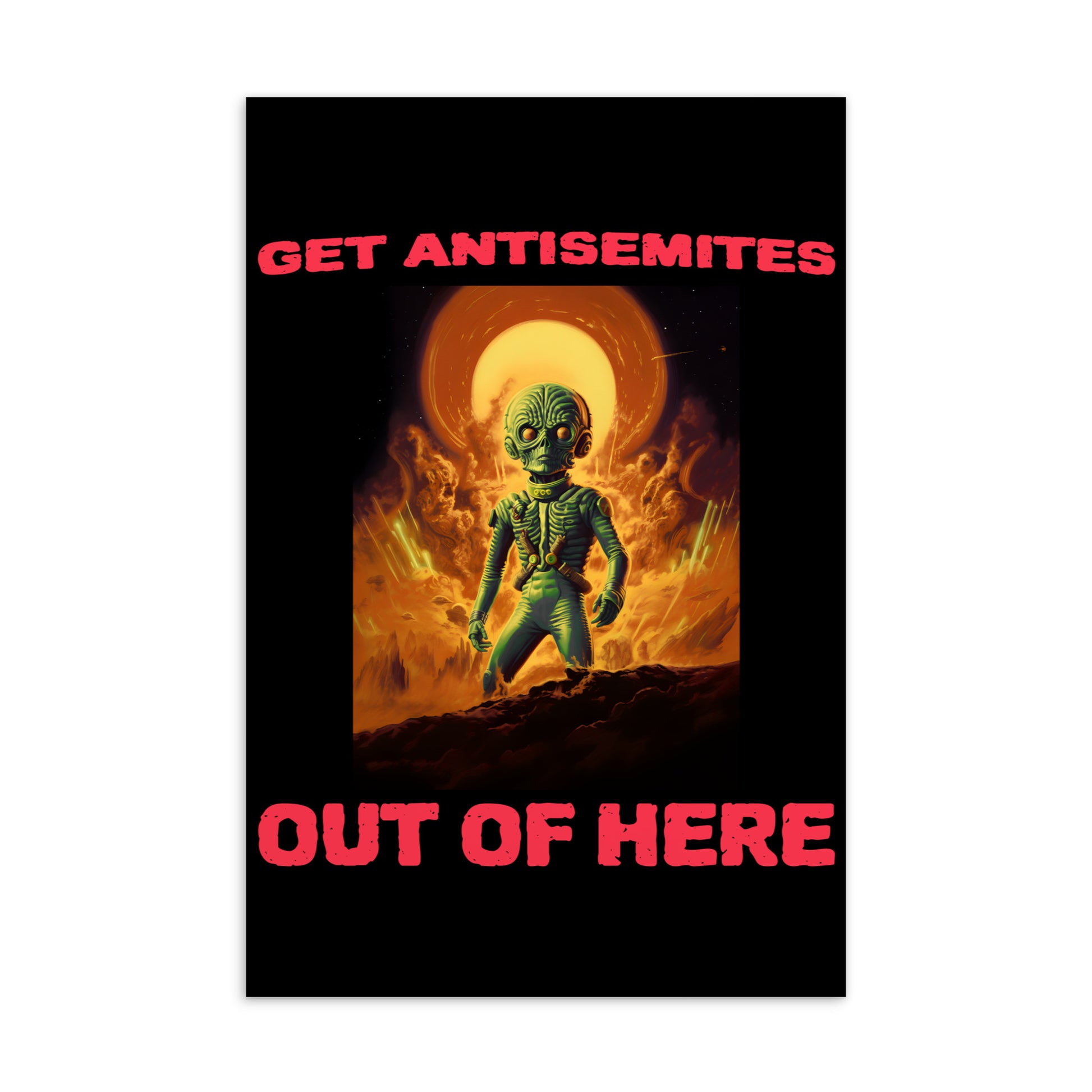 Get Alien Out | Antisemitism | Standard Postcard