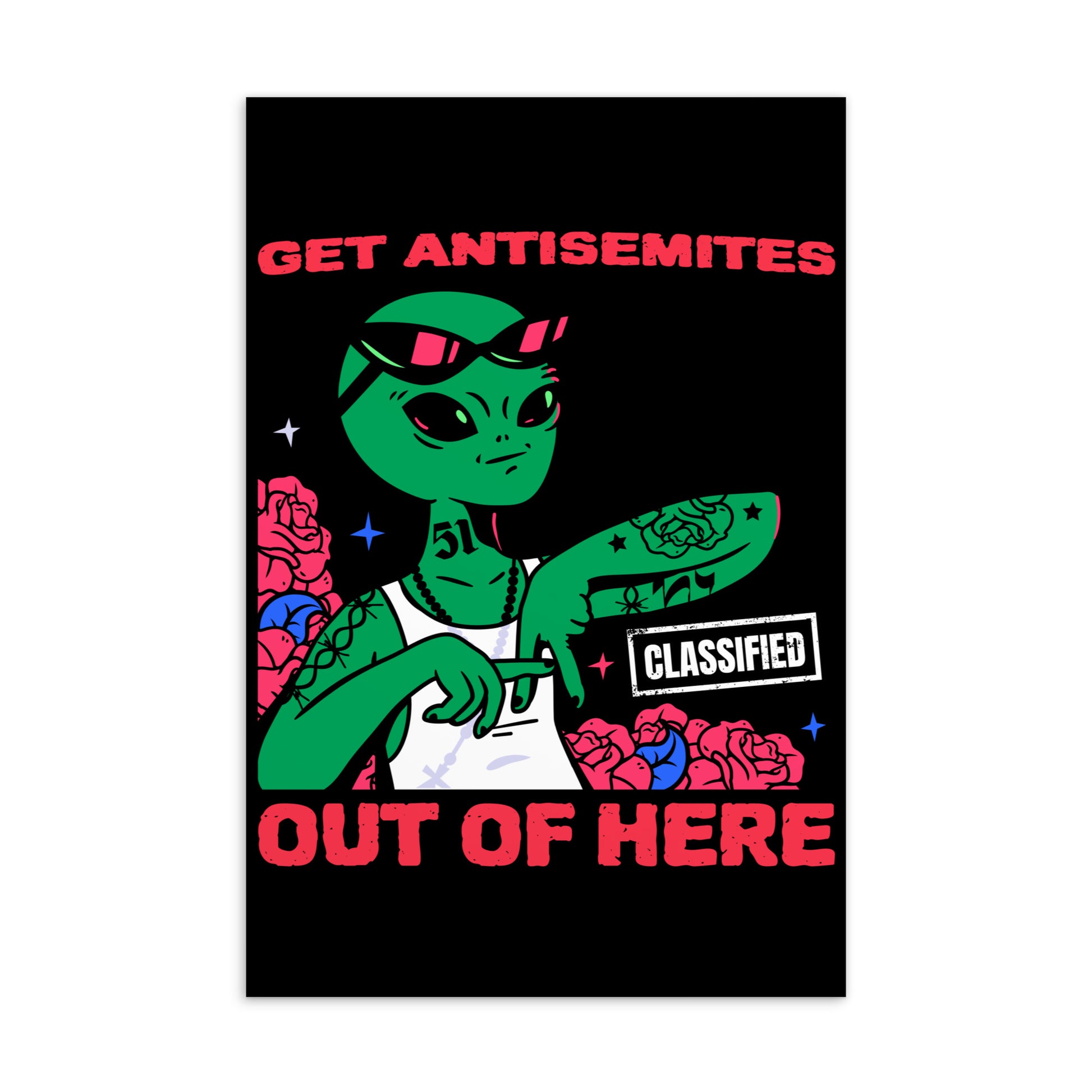 Get Alien Out | Antisemitism | Standard Postcard Jouparty