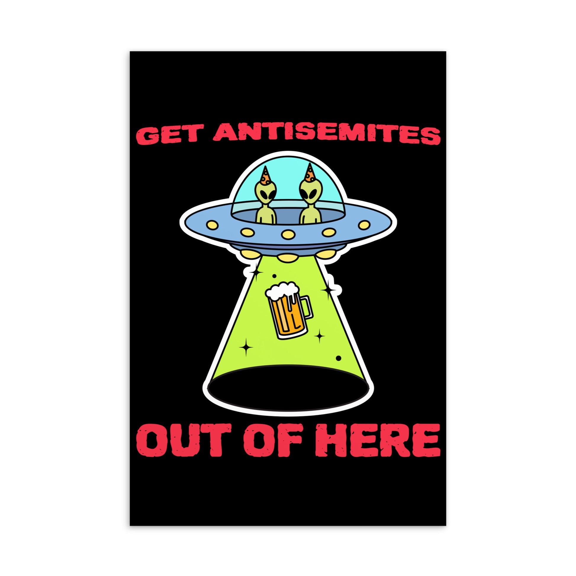 Get Alien Out | Antisemitism | Standard Postcard Jouparty