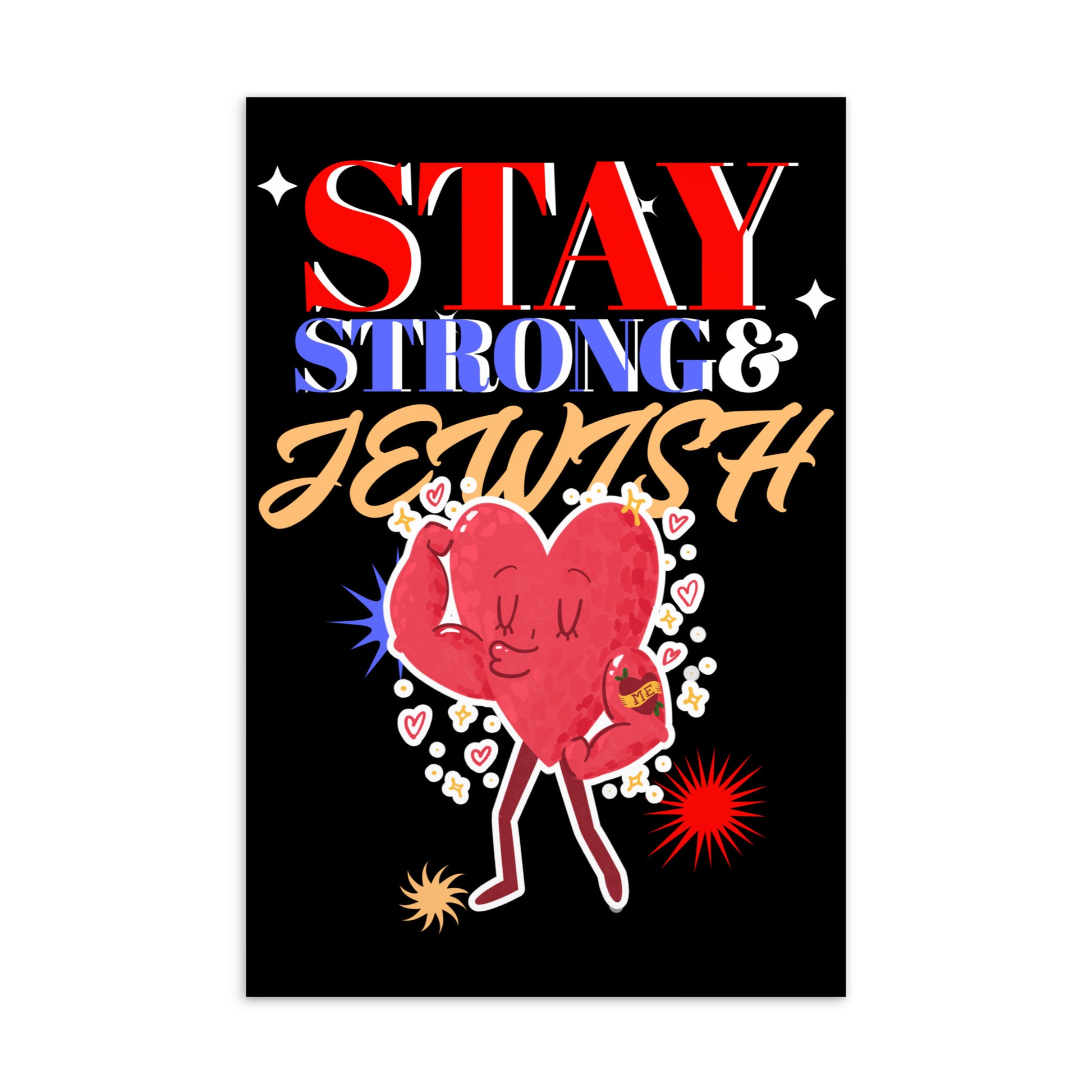 Strong & Jewish | Standard Postcard Jouparty