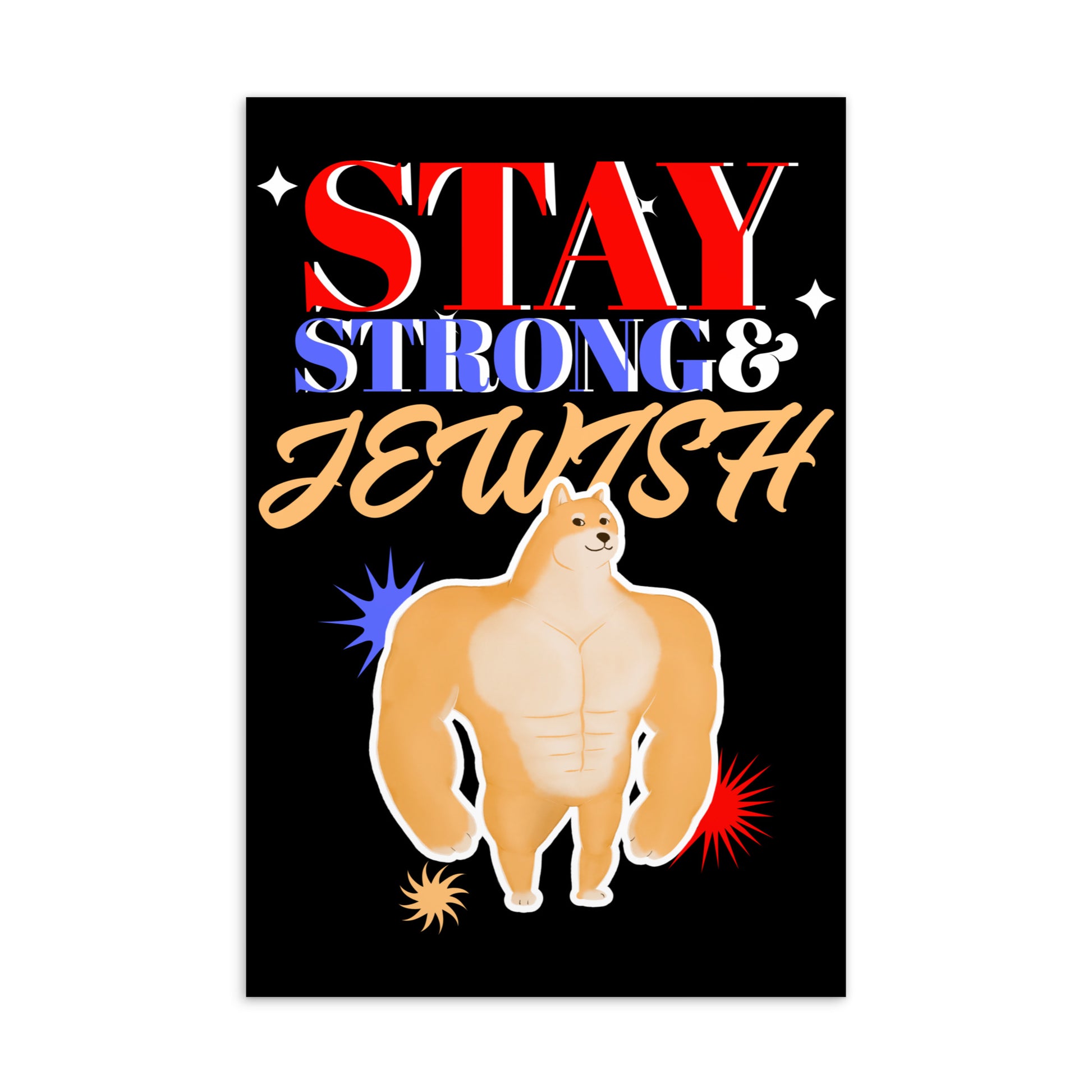 Strong & Jewish | Standard Postcard Jouparty