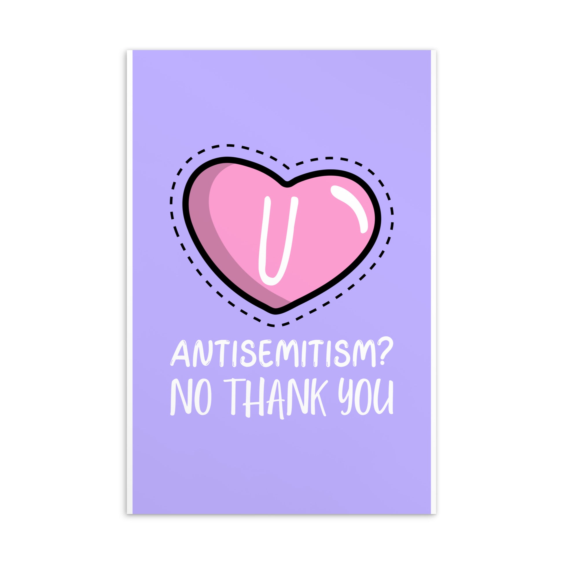 No Thank You | Antisemitism | Standard Postcard