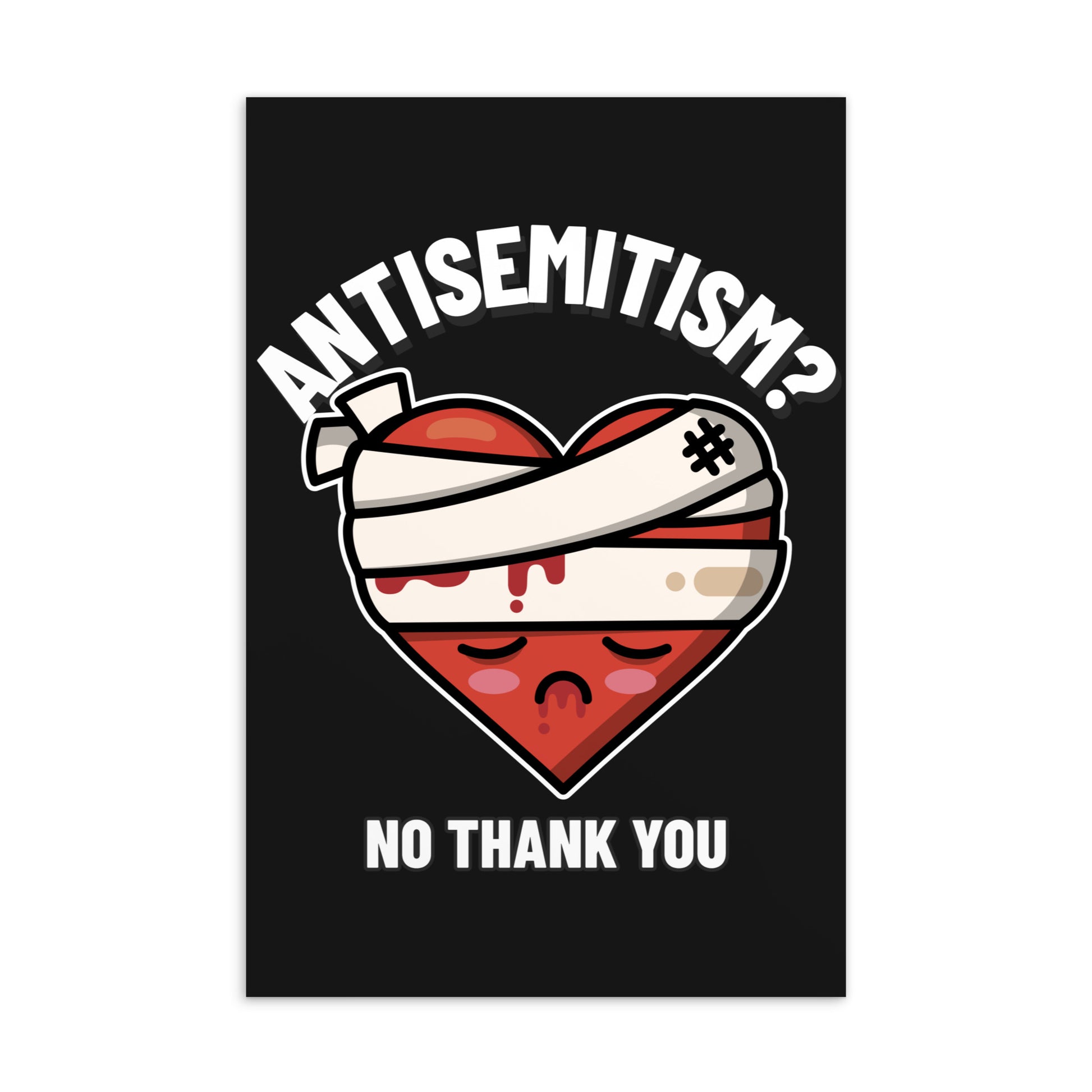 No Thank You | Antisemitism | Standard Postcard