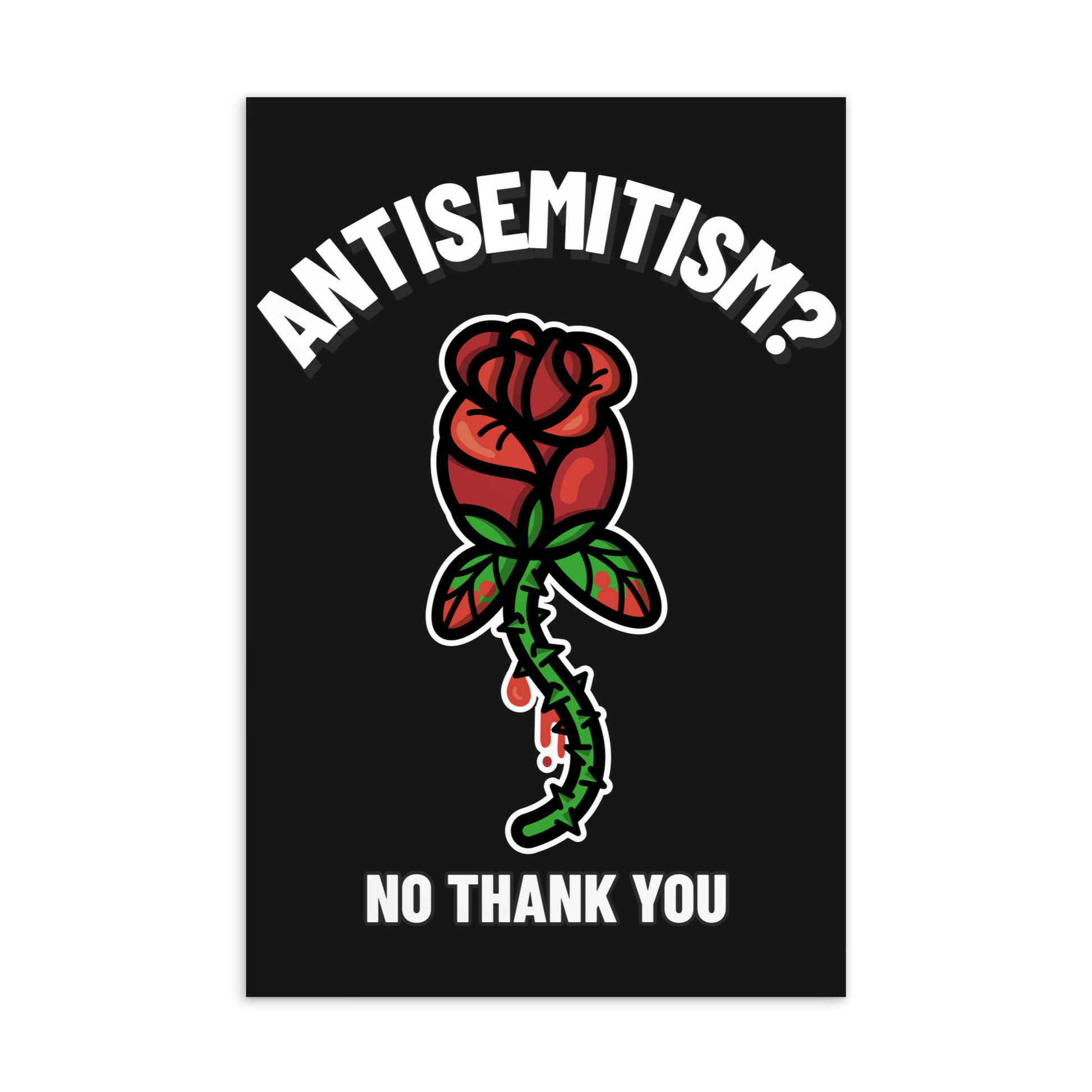 No Thank You | Antisemitism | Standard Postcard