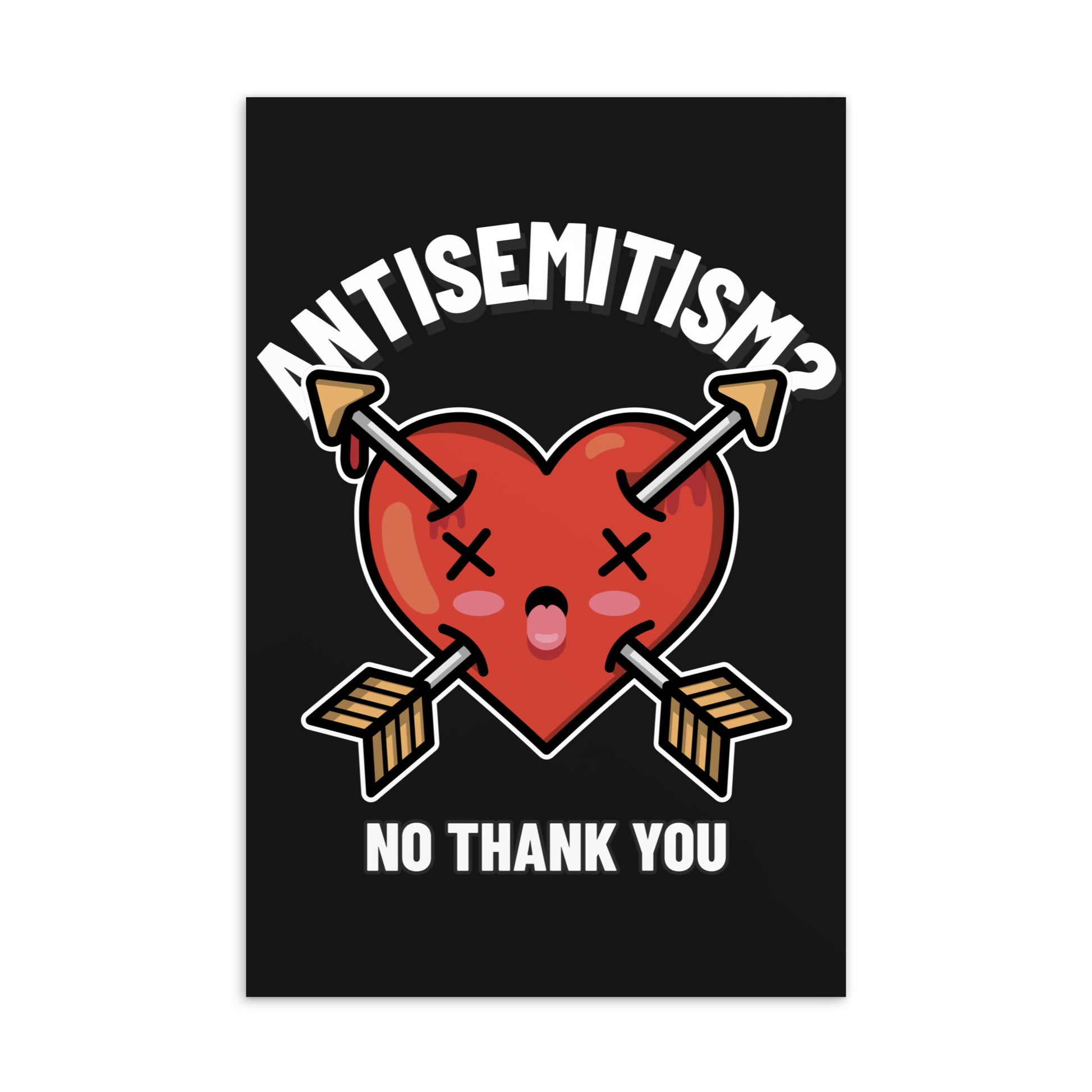 No Thank You | Antisemitism | Standard Postcard