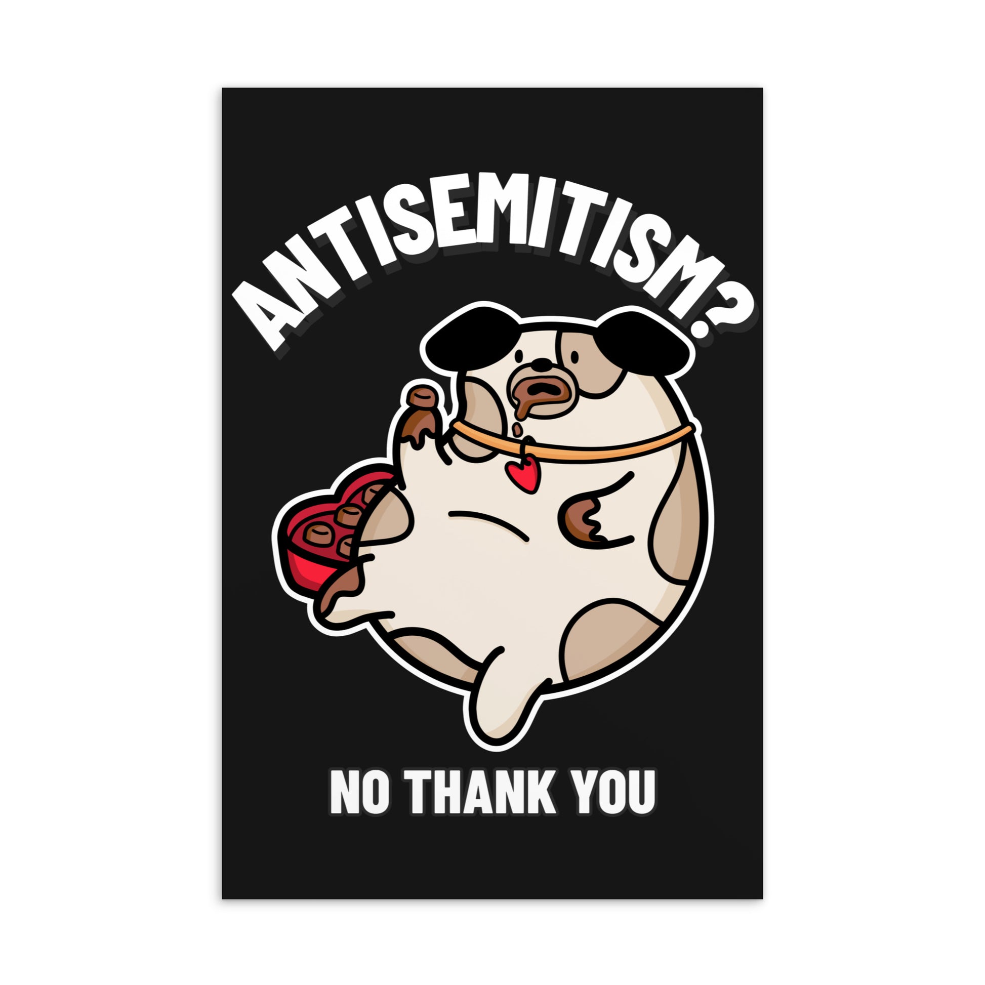 No Thank You | Antisemitism | Standard Postcard