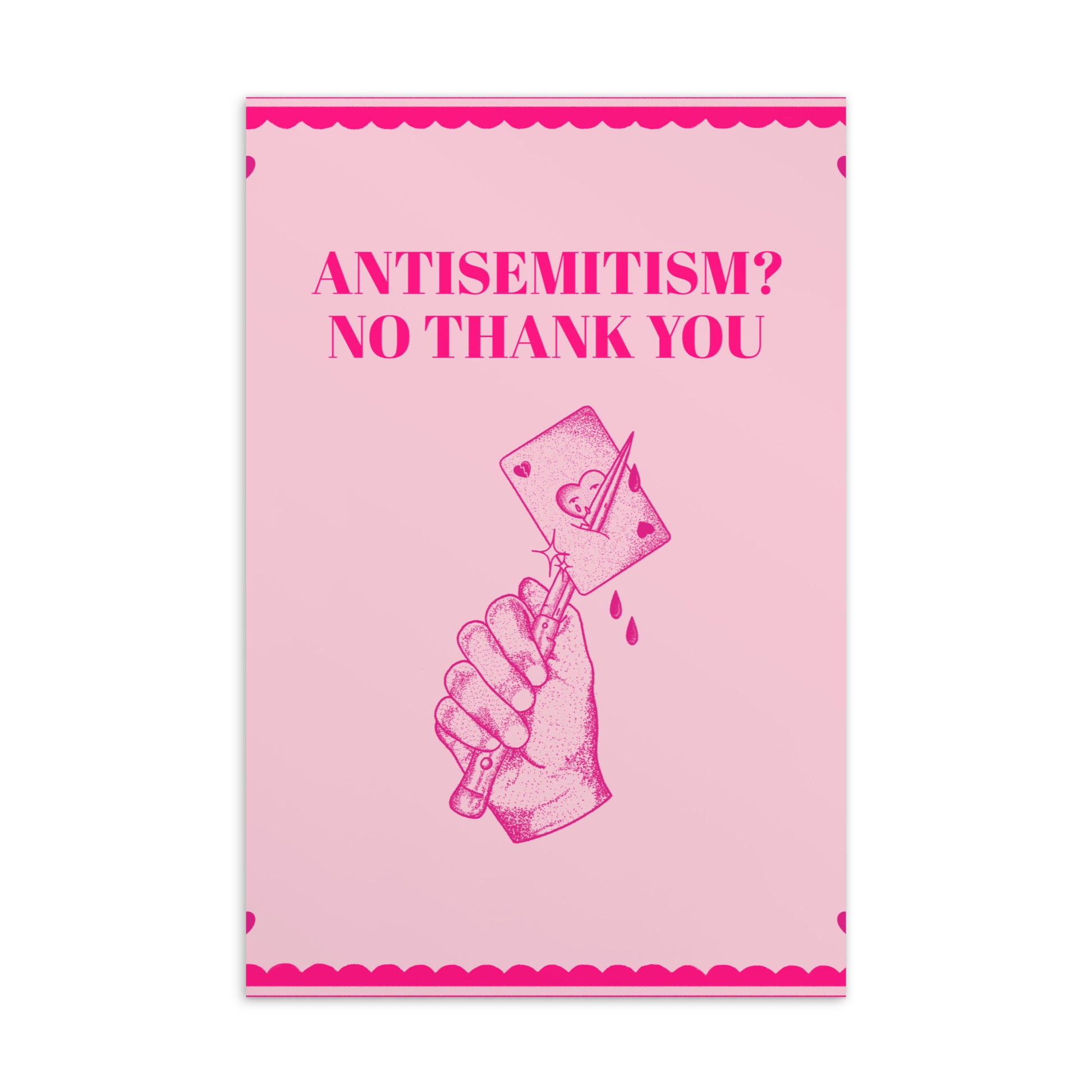 No Thank You | Antisemitism | Standard Postcard