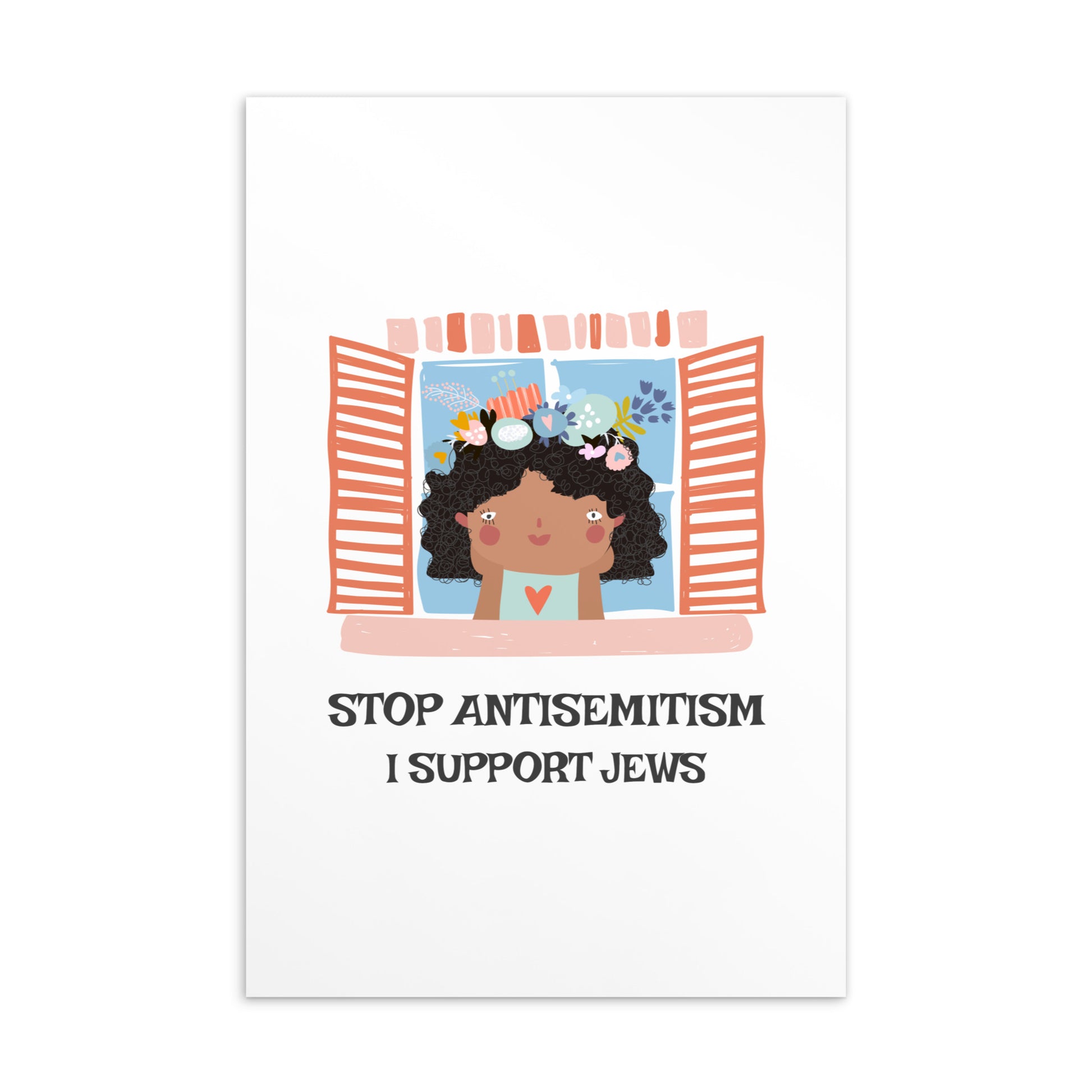 Window To Jewish Souls | Antisemitism | Standard Postcard