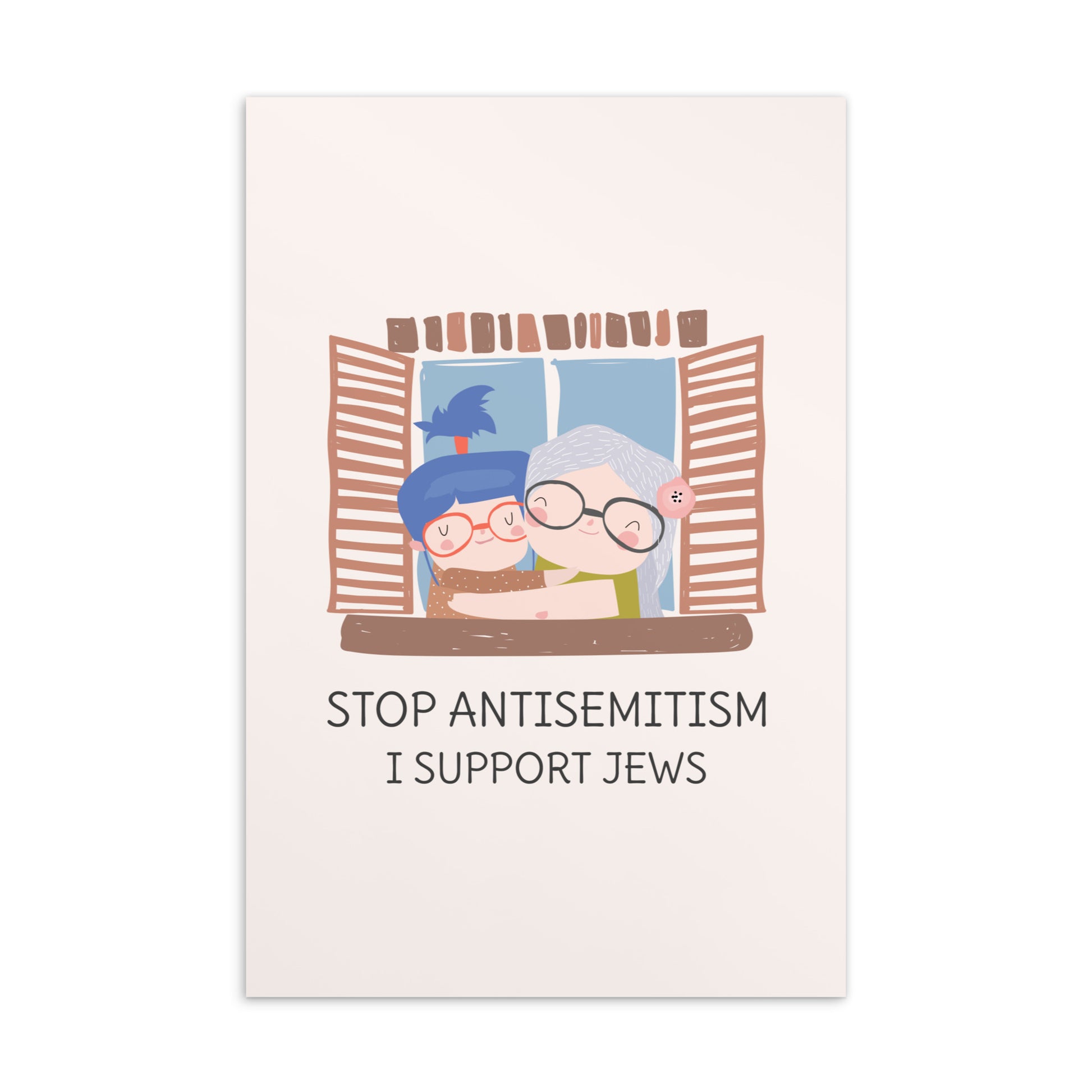 Window To Jewish Souls | Antisemitism | Standard Postcard