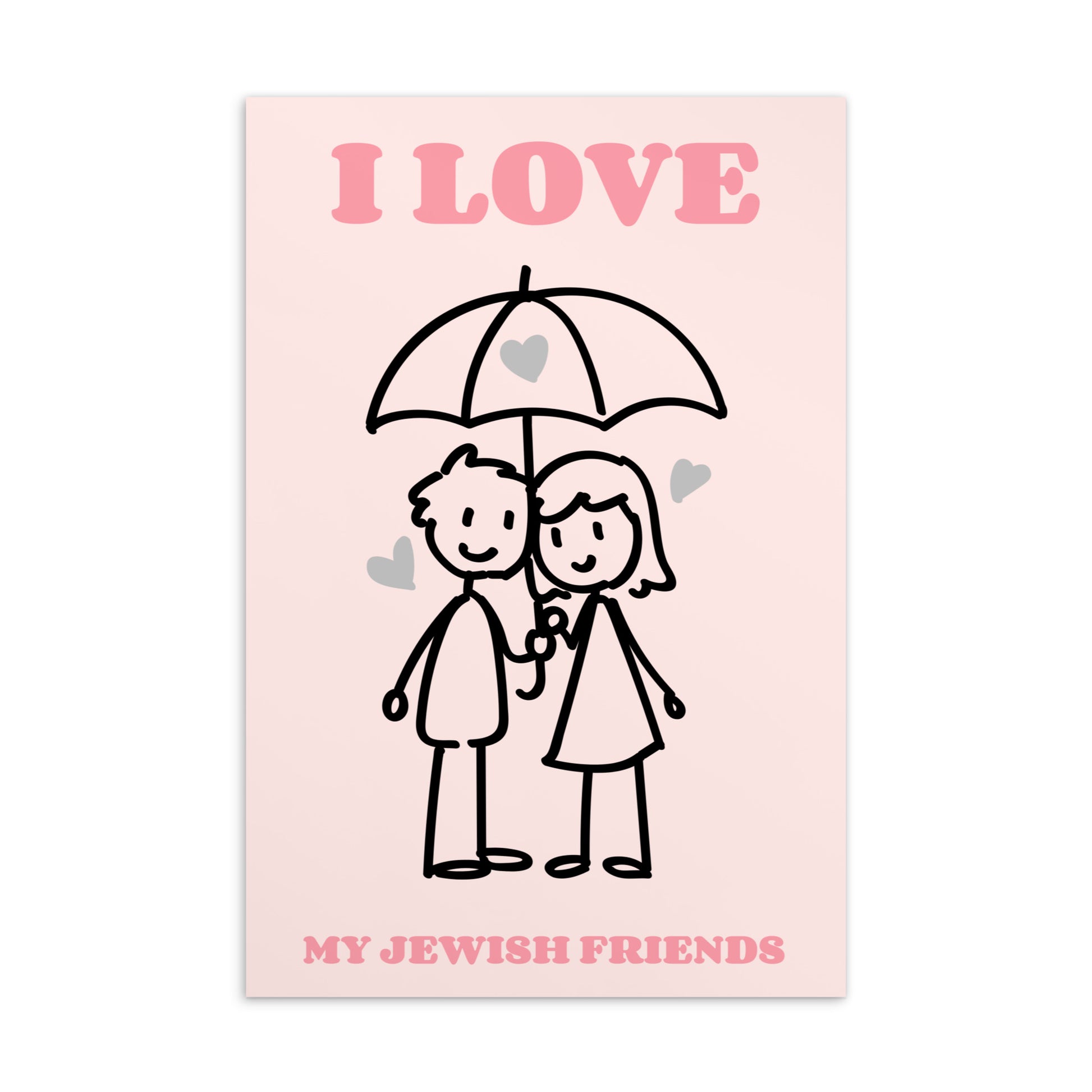 Jewish Friends | Love Story | Standard Postcard