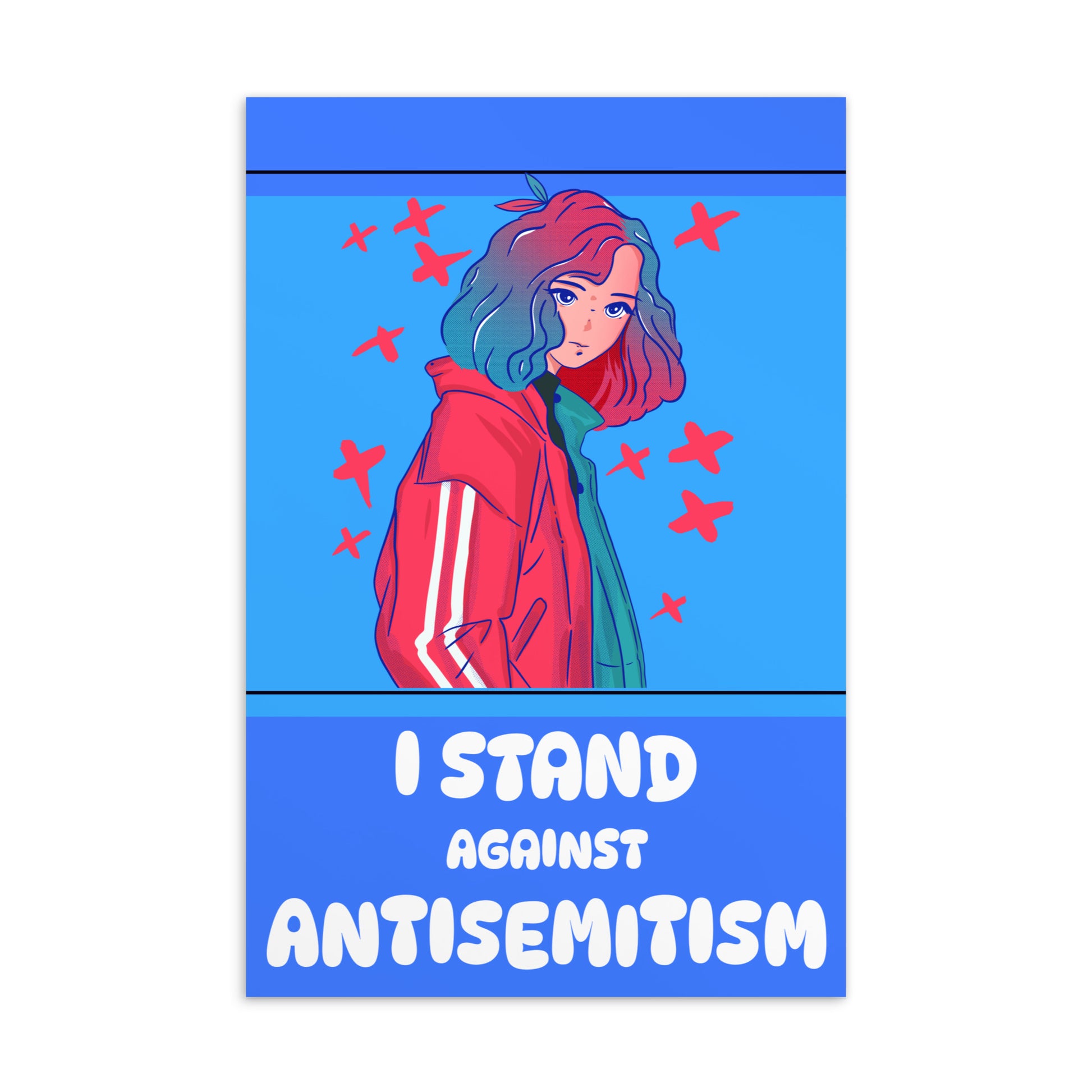 I Stand Against Antisemitism | Standard Postcard