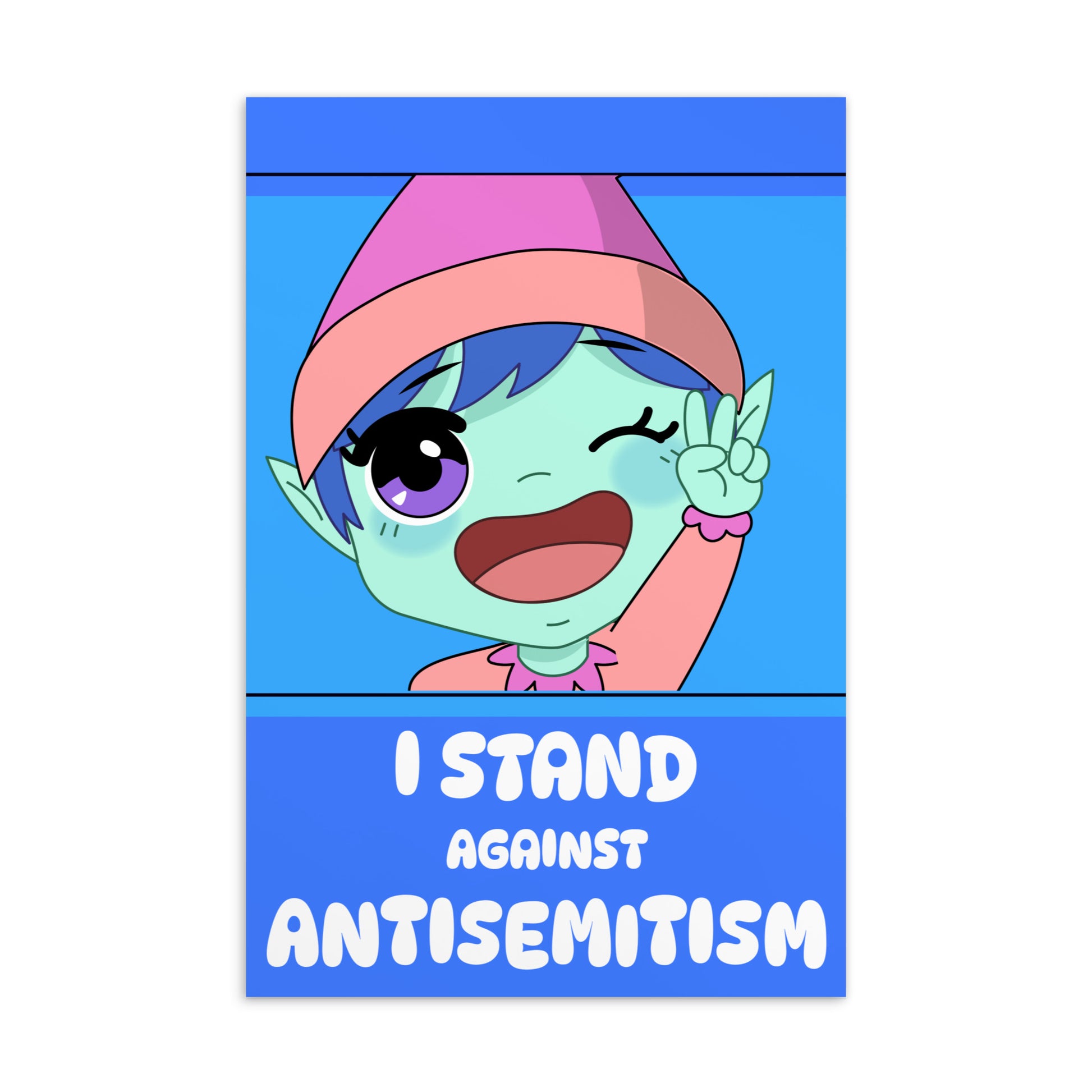 I Stand Against Antisemitism | Standard Postcard