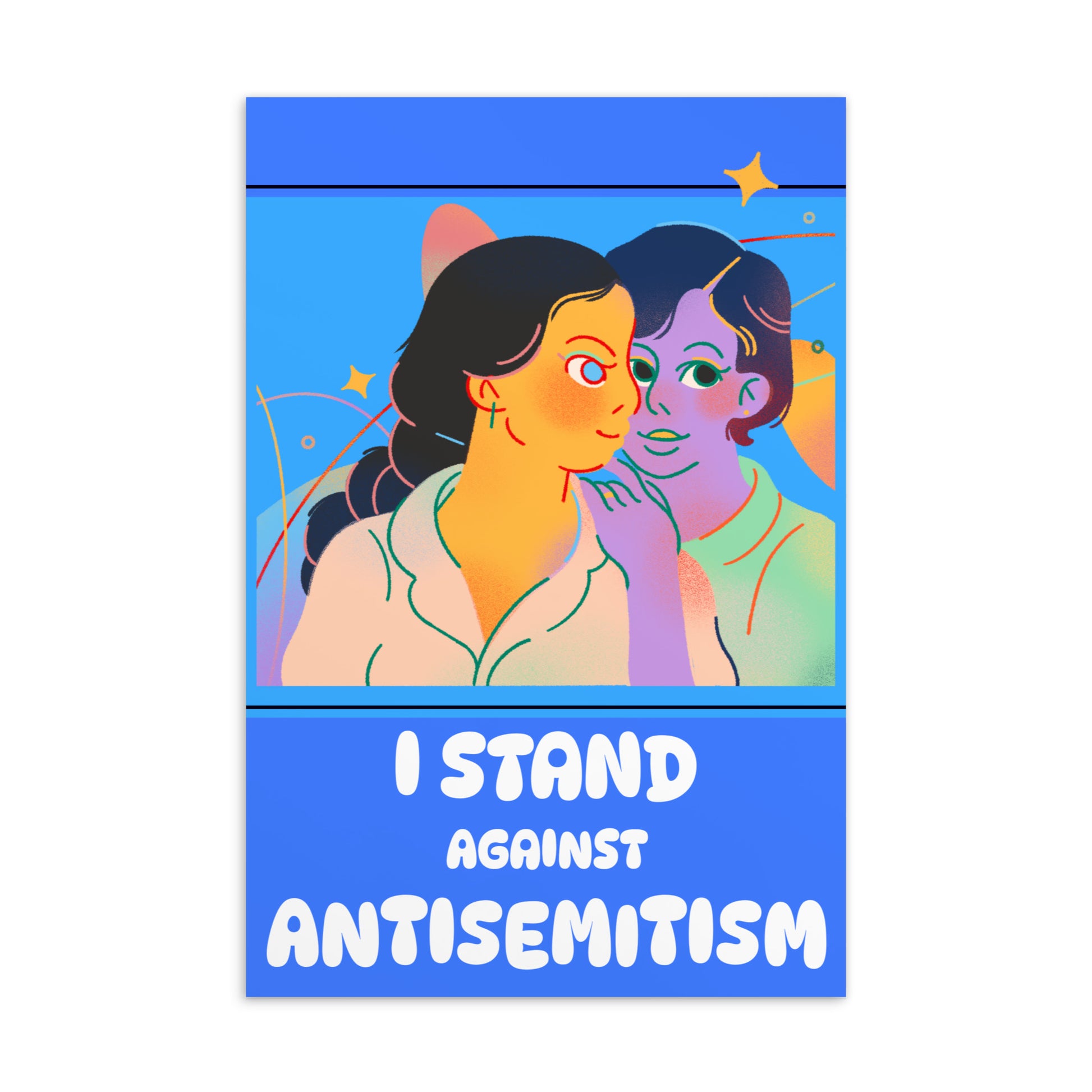 I Stand Against Antisemitism | Standard Postcard