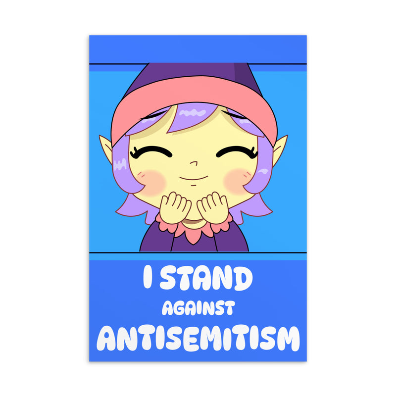 I Stand Against Antisemitism | Standard Postcard