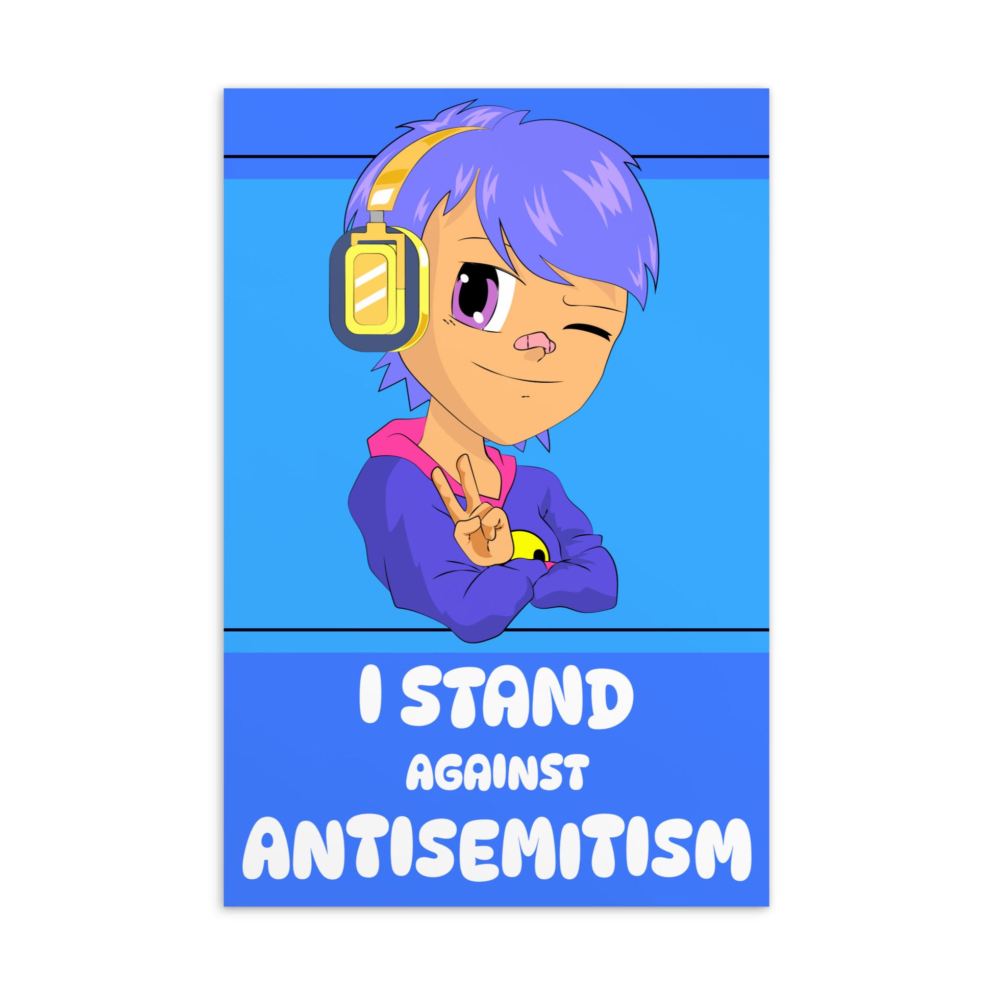 I Stand Against Antisemitism | Standard Postcard