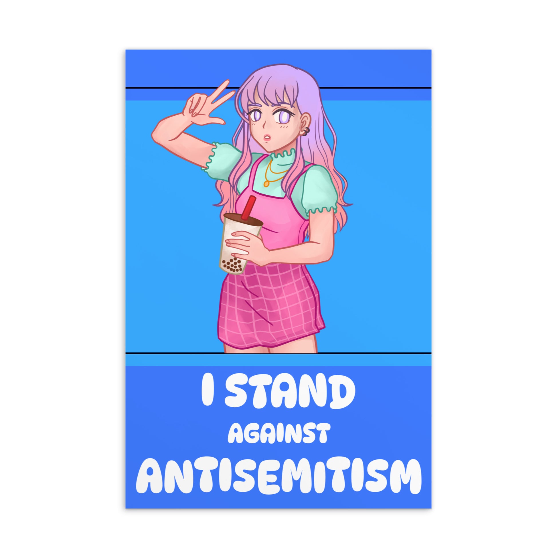 I Stand Against Antisemitism | Standard Postcard