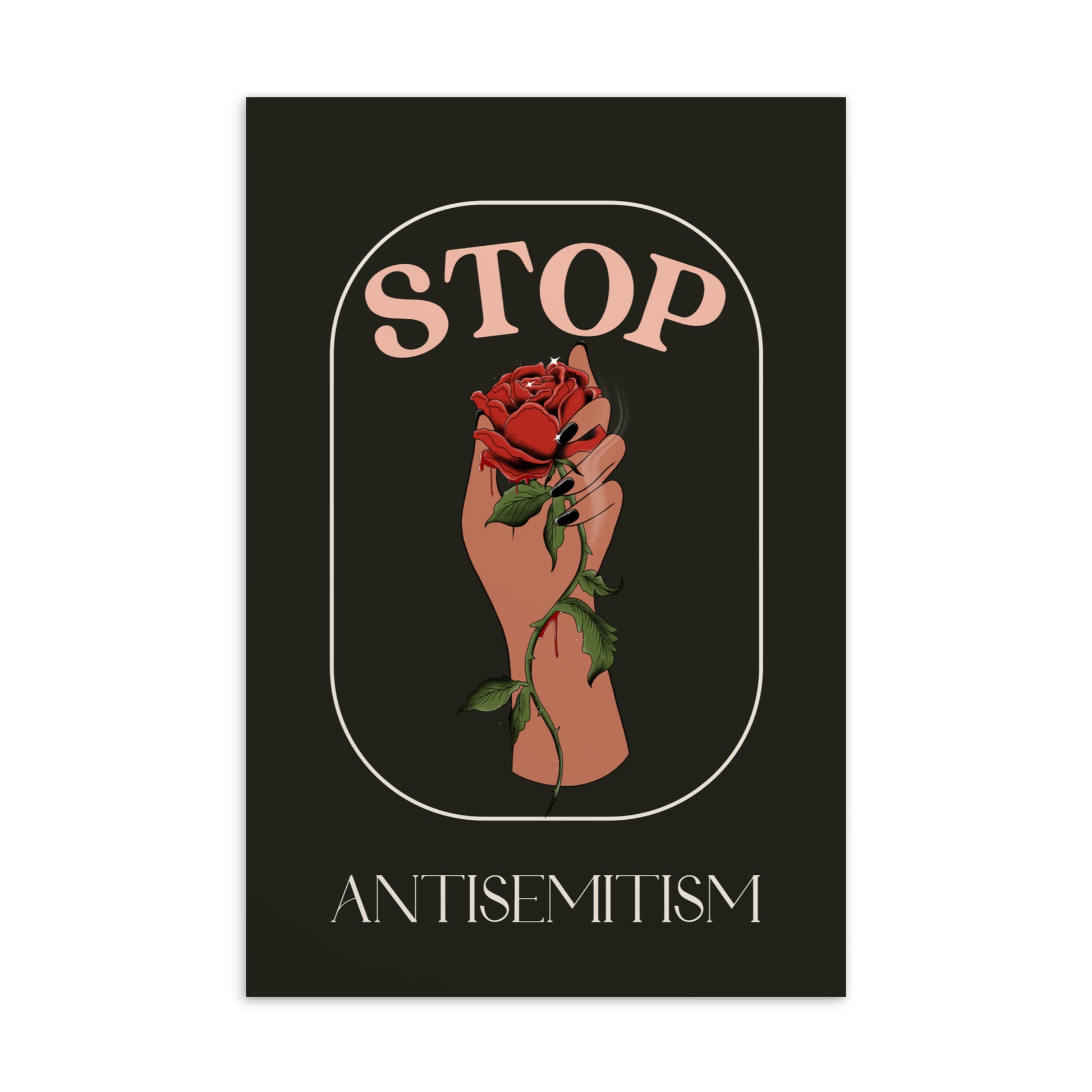 Stop Antisemitism | Plants & Flowers Edition | Standard Postcard