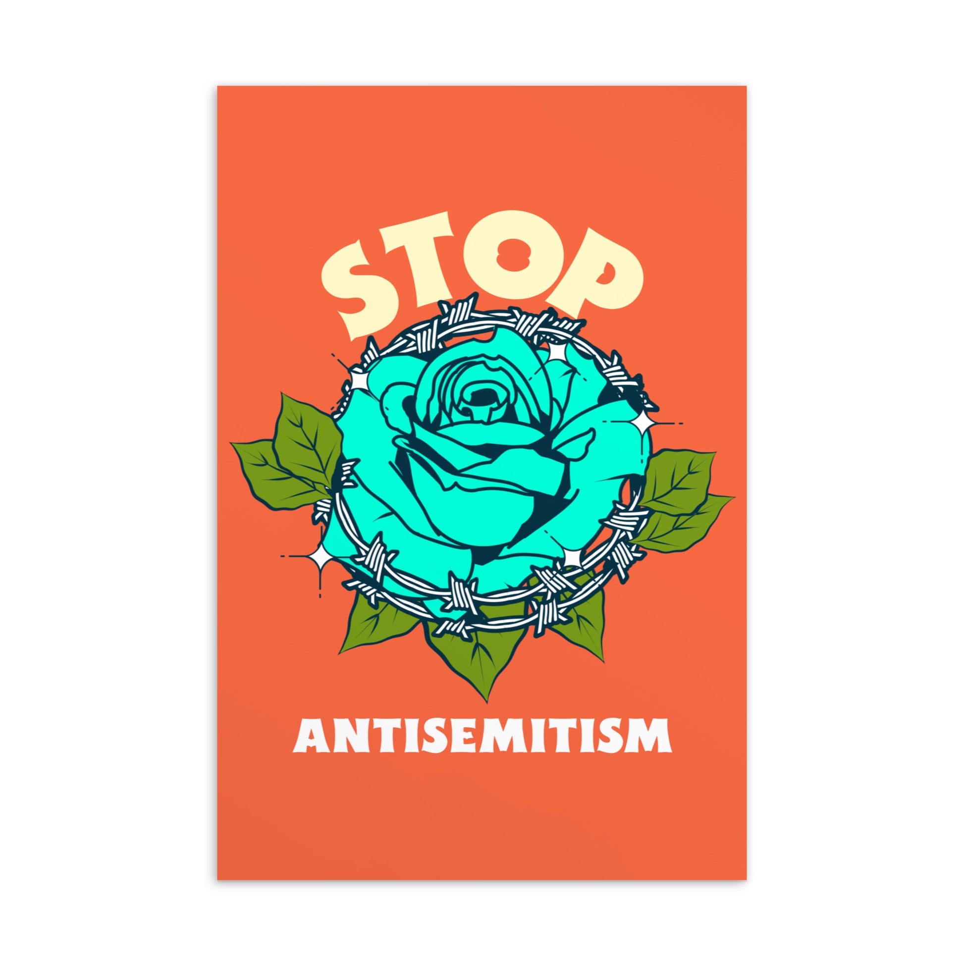 Stop Antisemitism | Plants & Flowers Edition | Standard Postcard