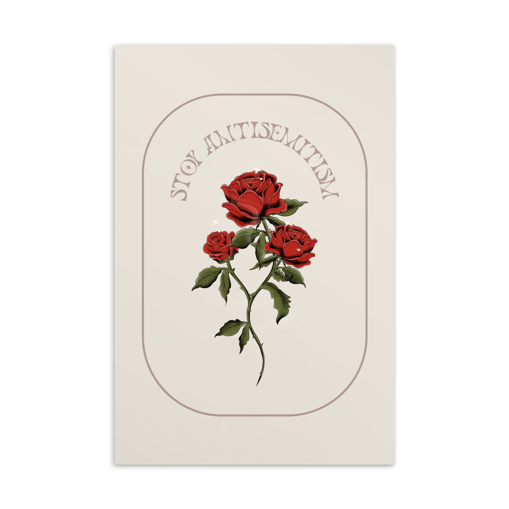 Stop Antisemitism | Plants & Flowers Edition | Standard Postcard