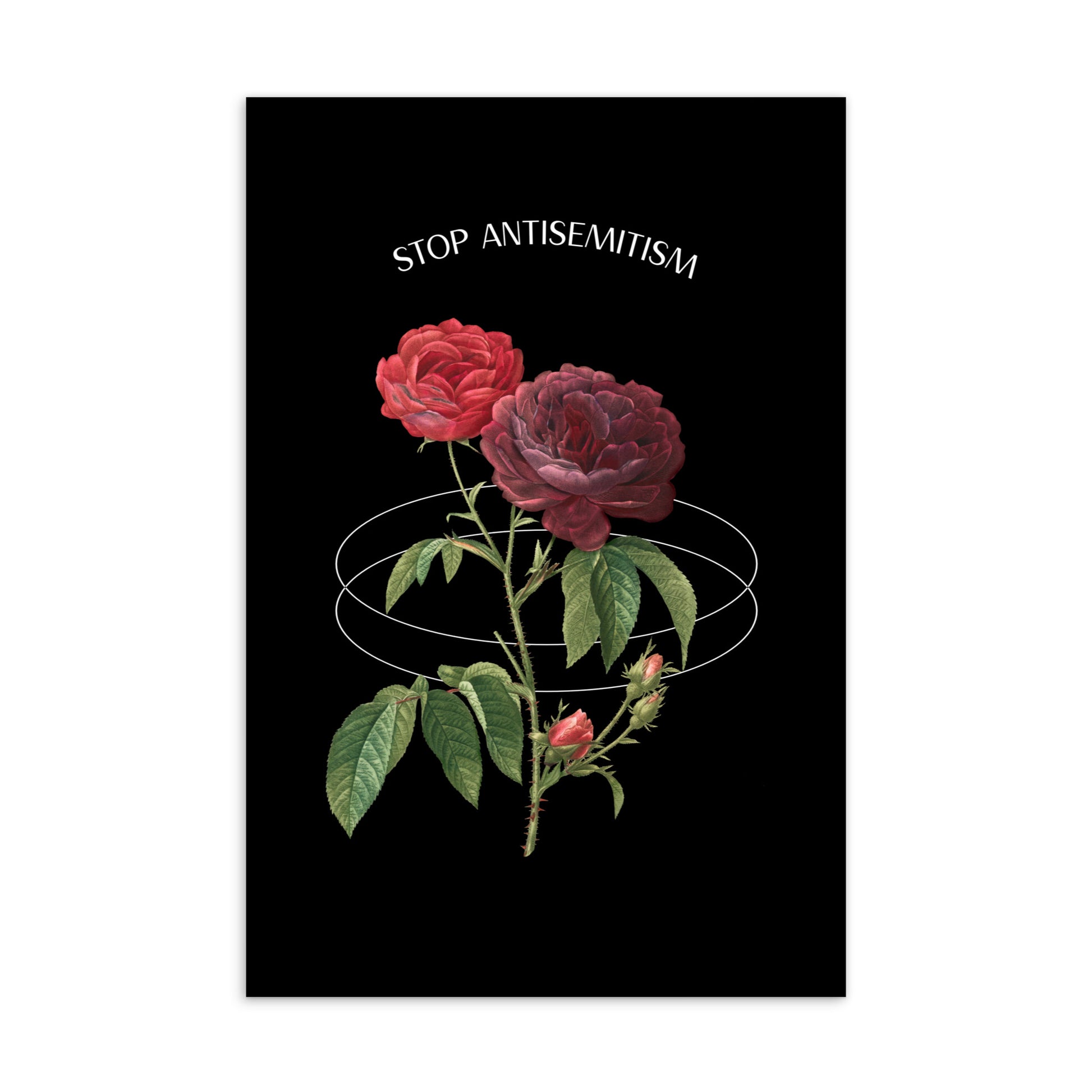 Stop Antisemitism | Plants & Flowers Edition | Standard Postcard