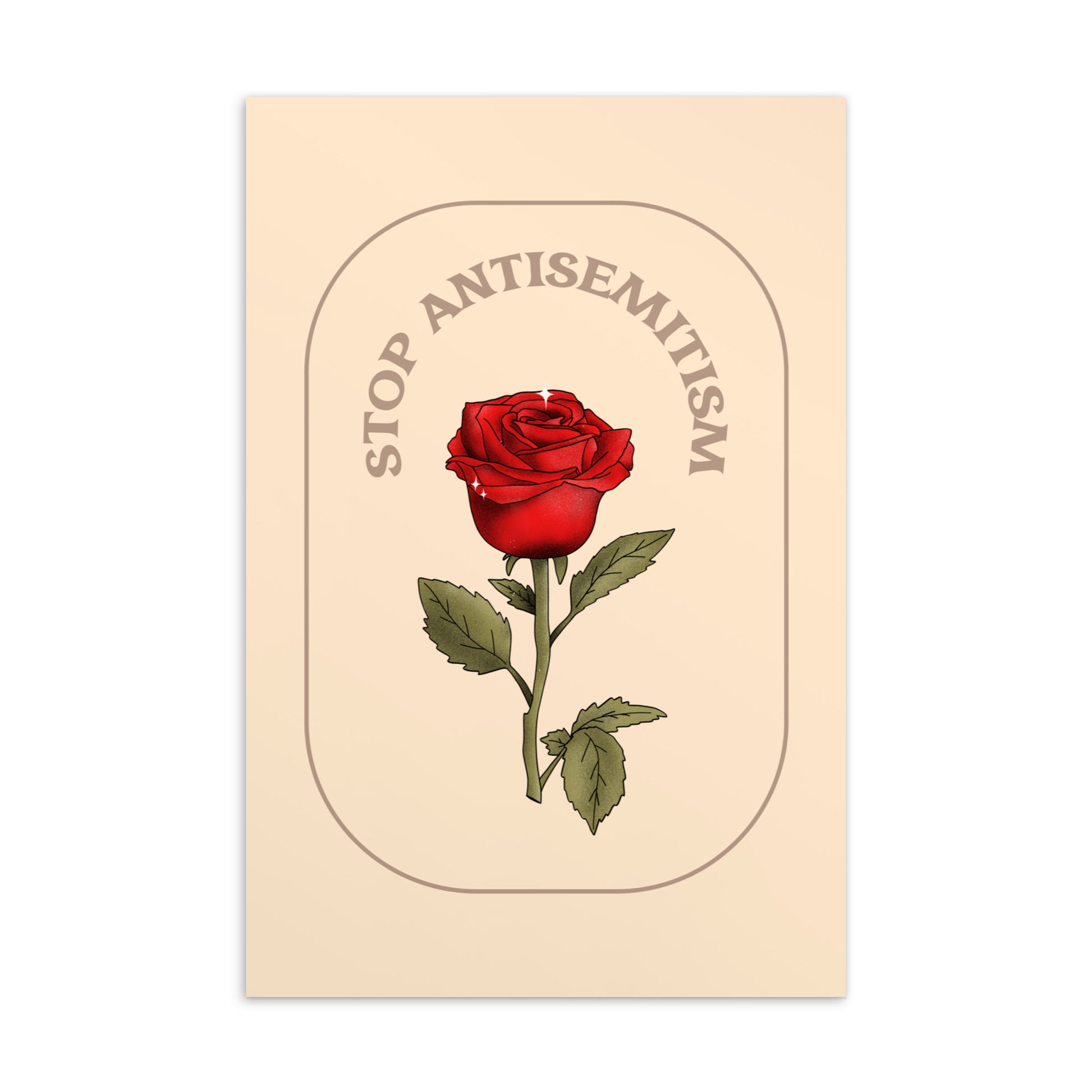 Stop Antisemitism | Plants & Flowers Edition | Standard Postcard