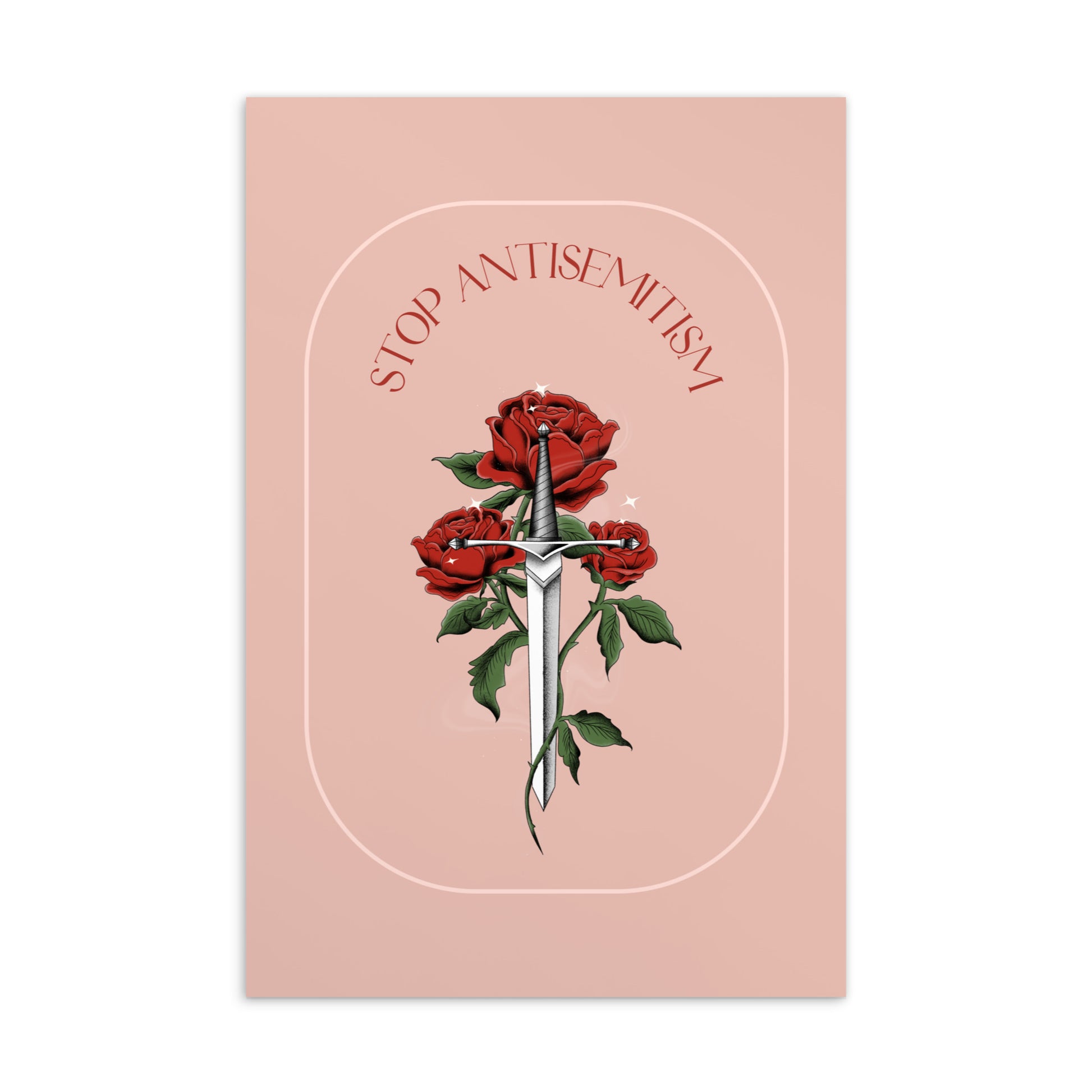 Stop Antisemitism | Plants & Flowers Edition | Standard Postcard
