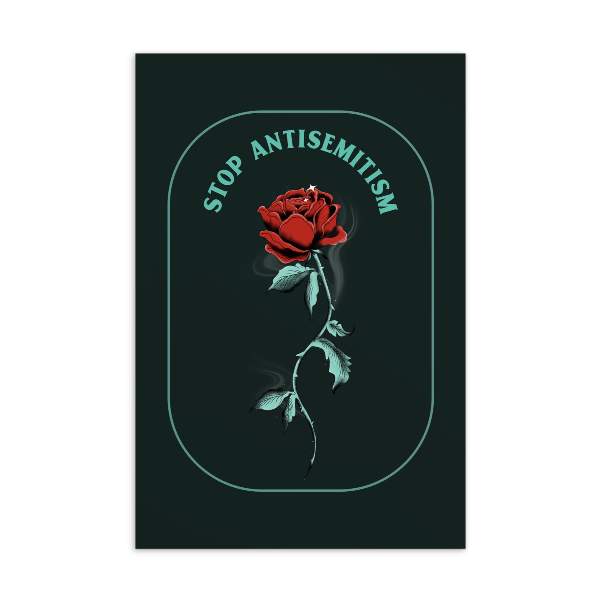 Stop Antisemitism | Plants & Flowers Edition | Standard Postcard