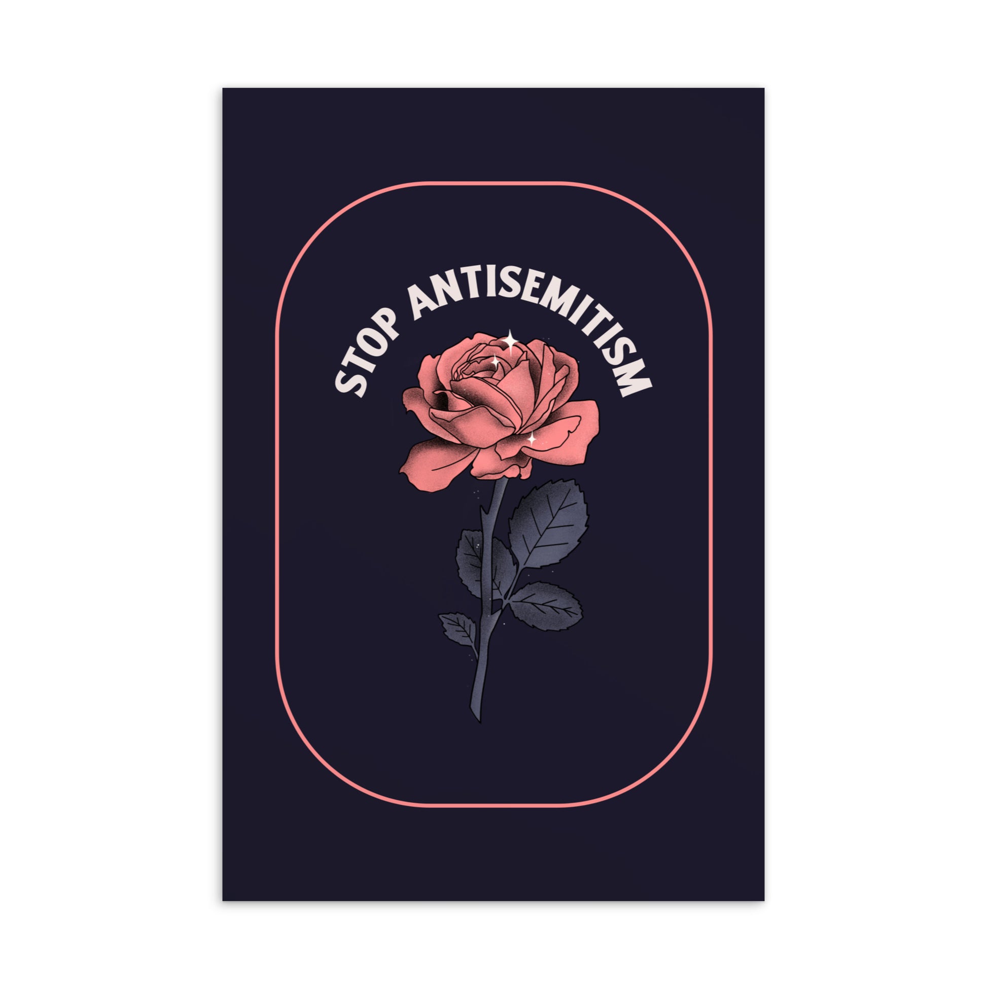 Stop Antisemitism | Plants & Flowers Edition | Standard Postcard