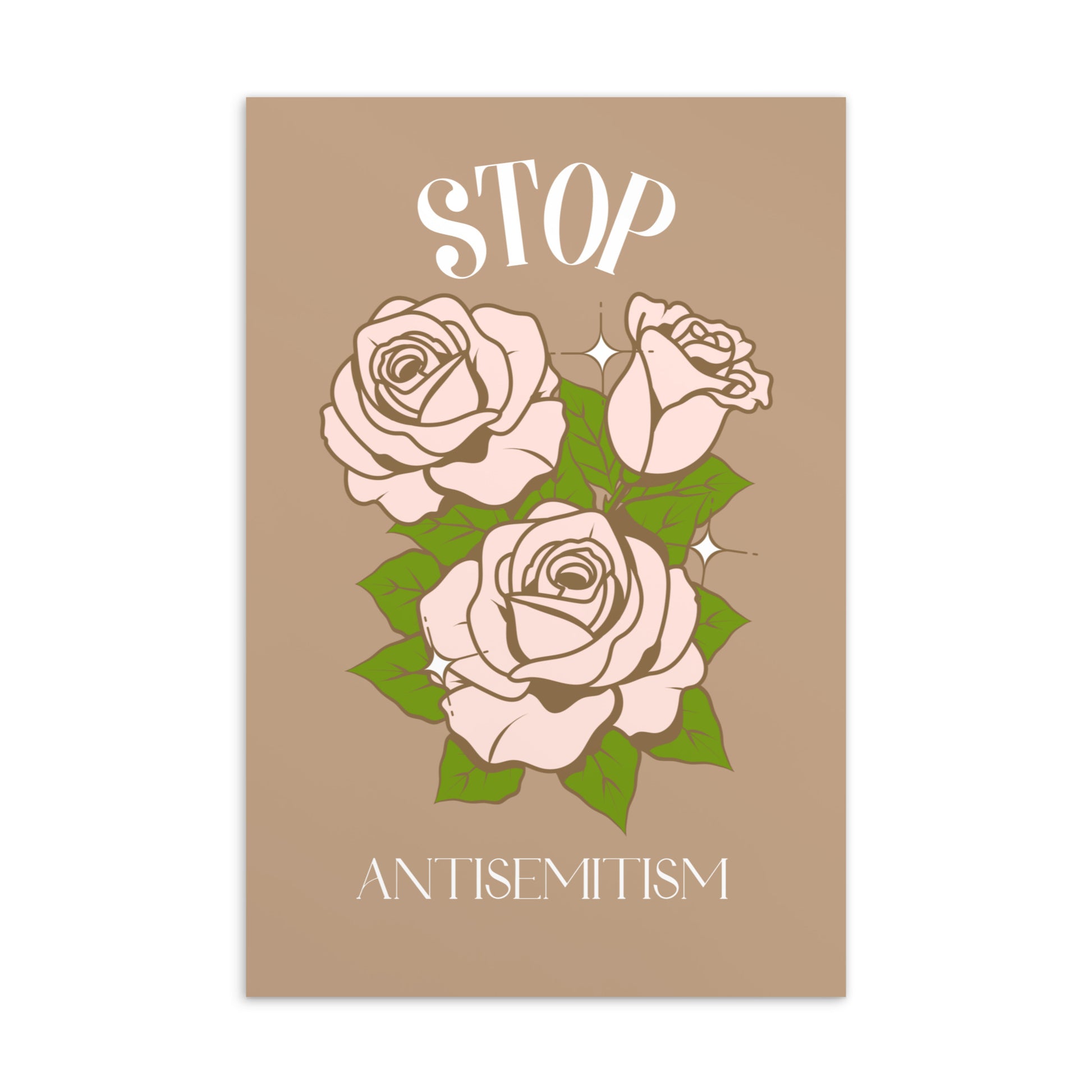Stop Antisemitism | Plants & Flowers Edition | Standard Postcard