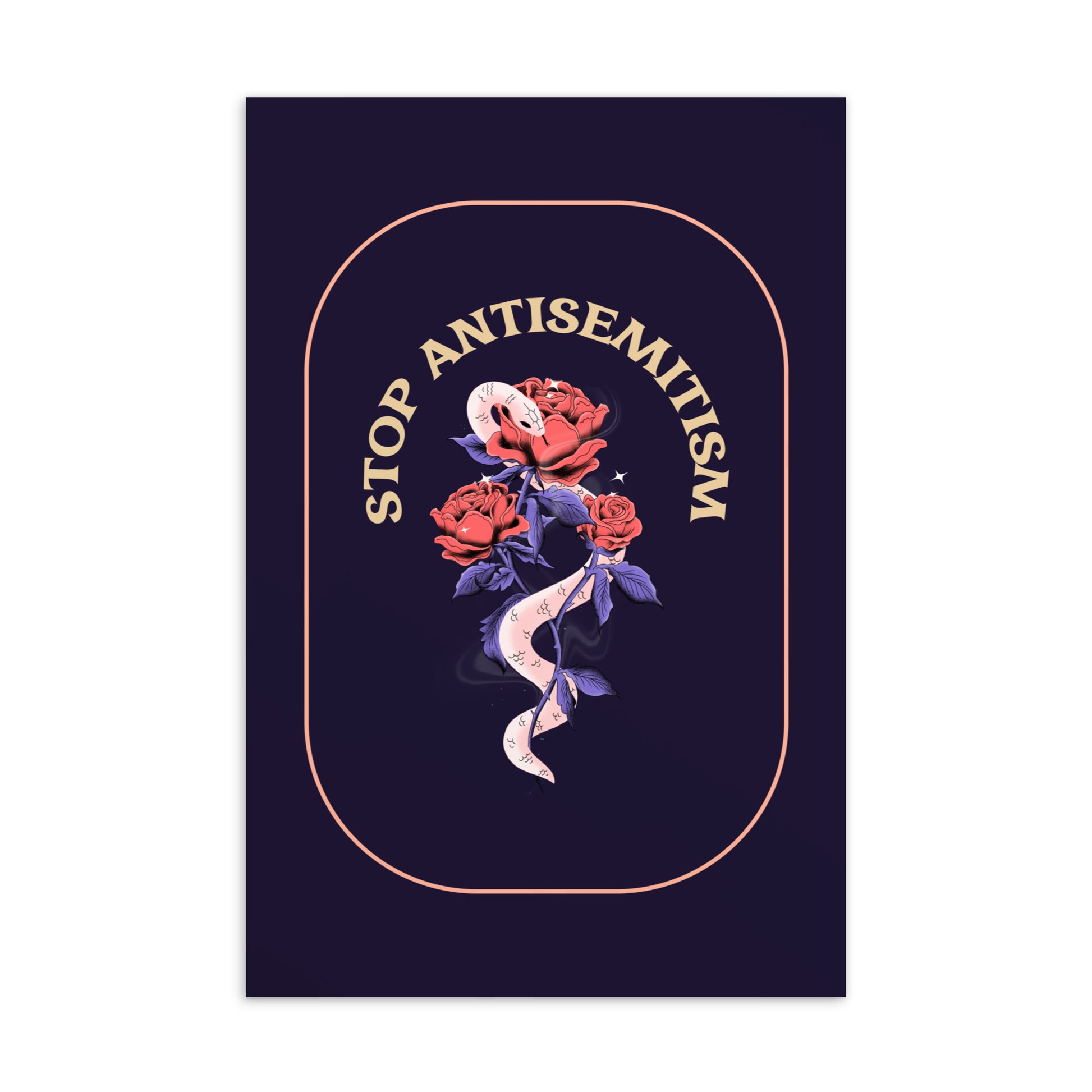 Stop Antisemitism | Plants & Flowers Edition | Standard Postcard