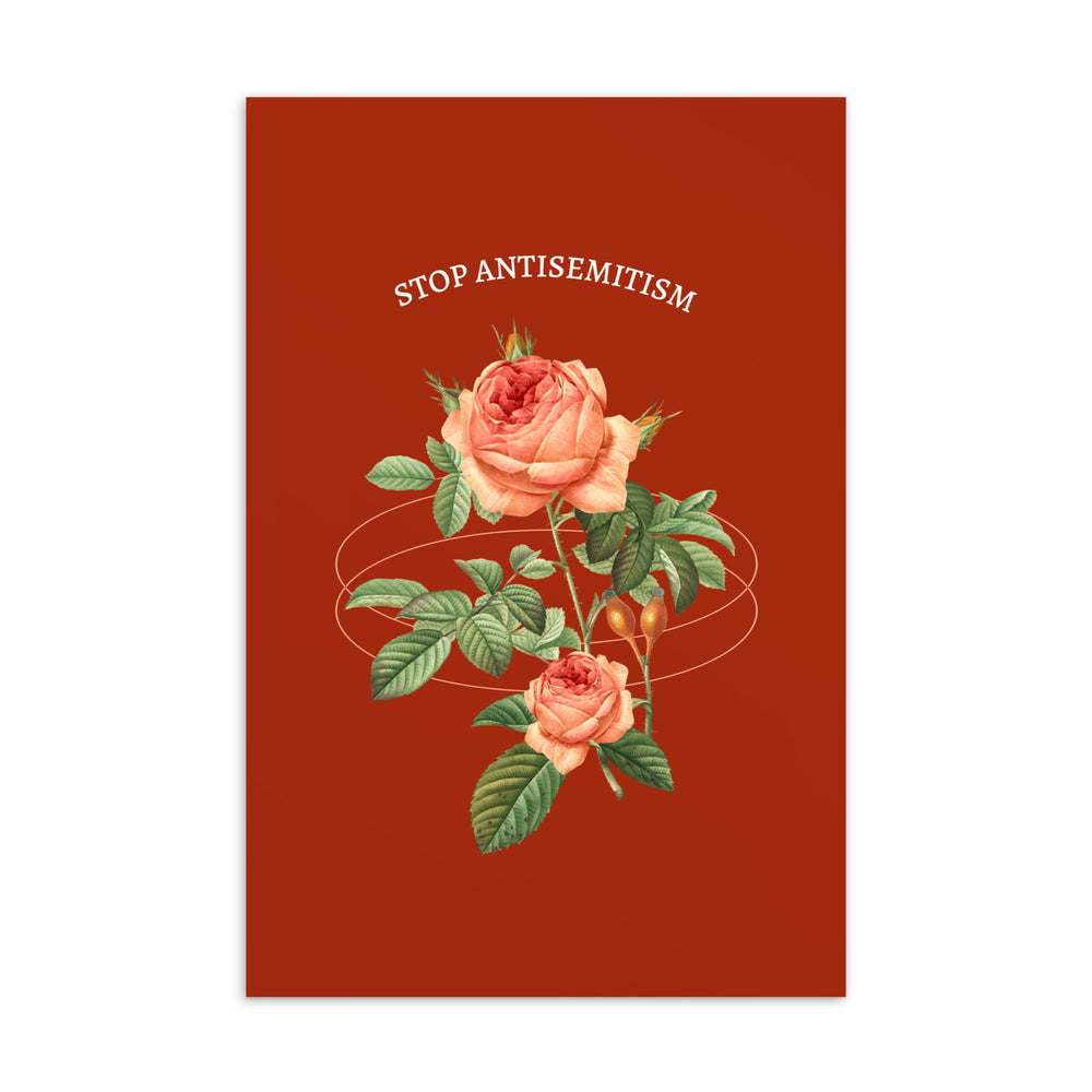 Stop Antisemitism | Plants & Flowers Edition | Standard Postcard