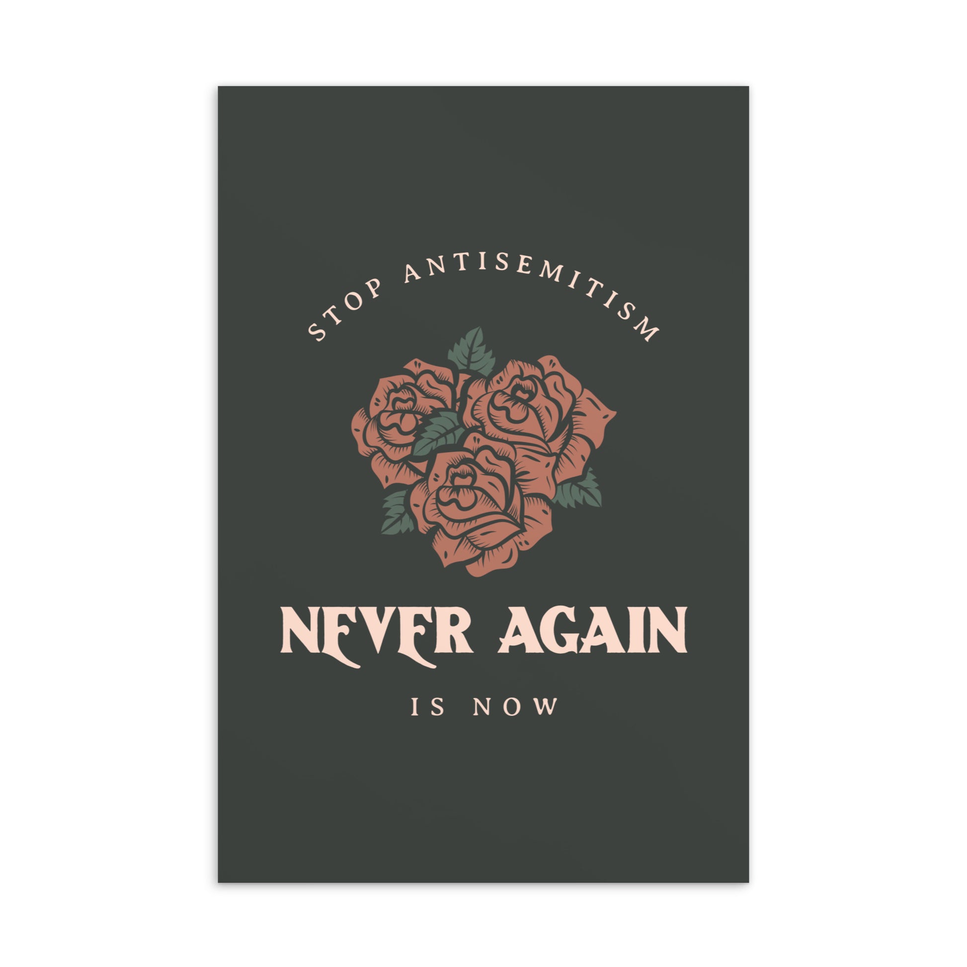Stop Antisemitism | Plants & Flowers Edition | Standard Postcard