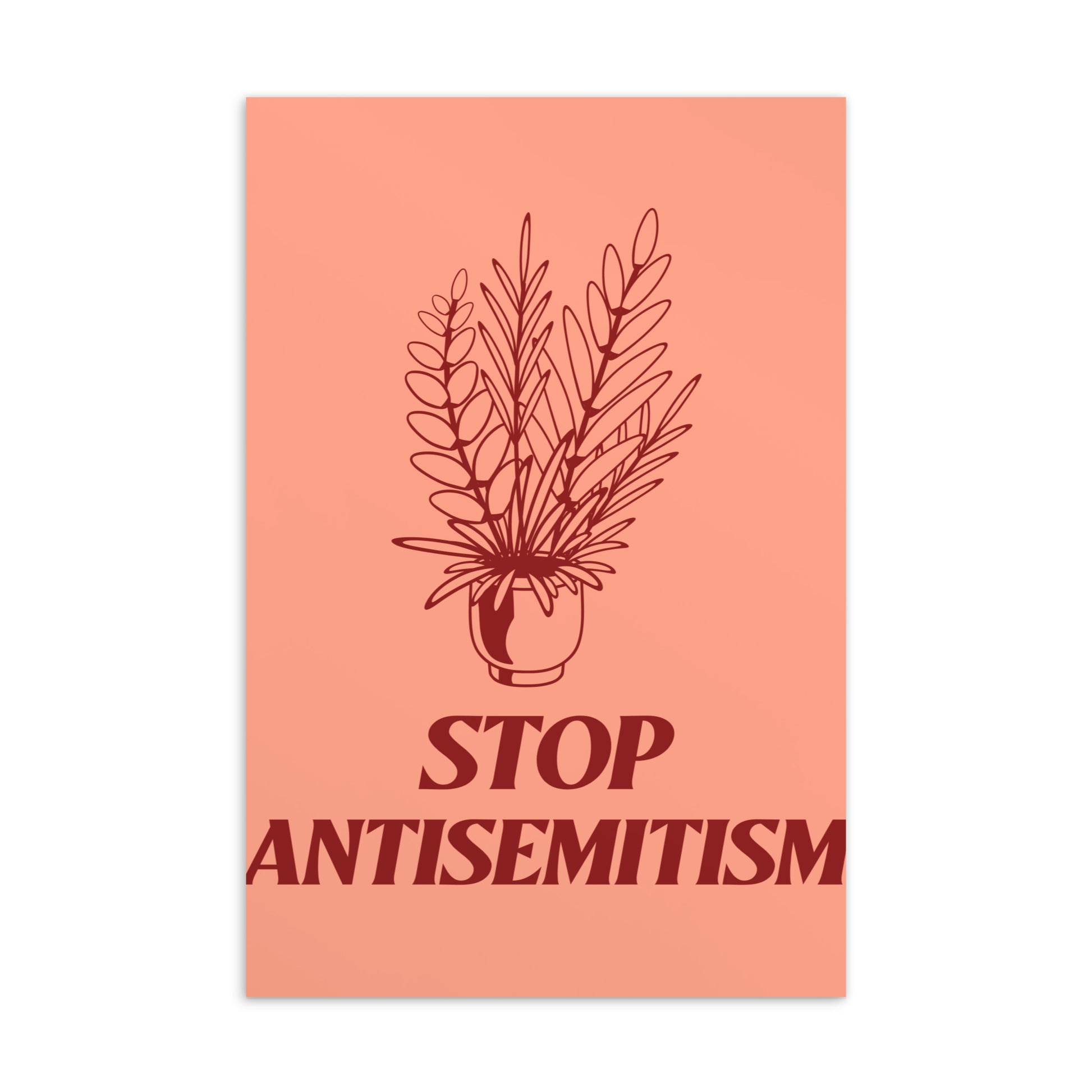 Stop Antisemitism | Plants & Flowers Edition | Standard Postcard