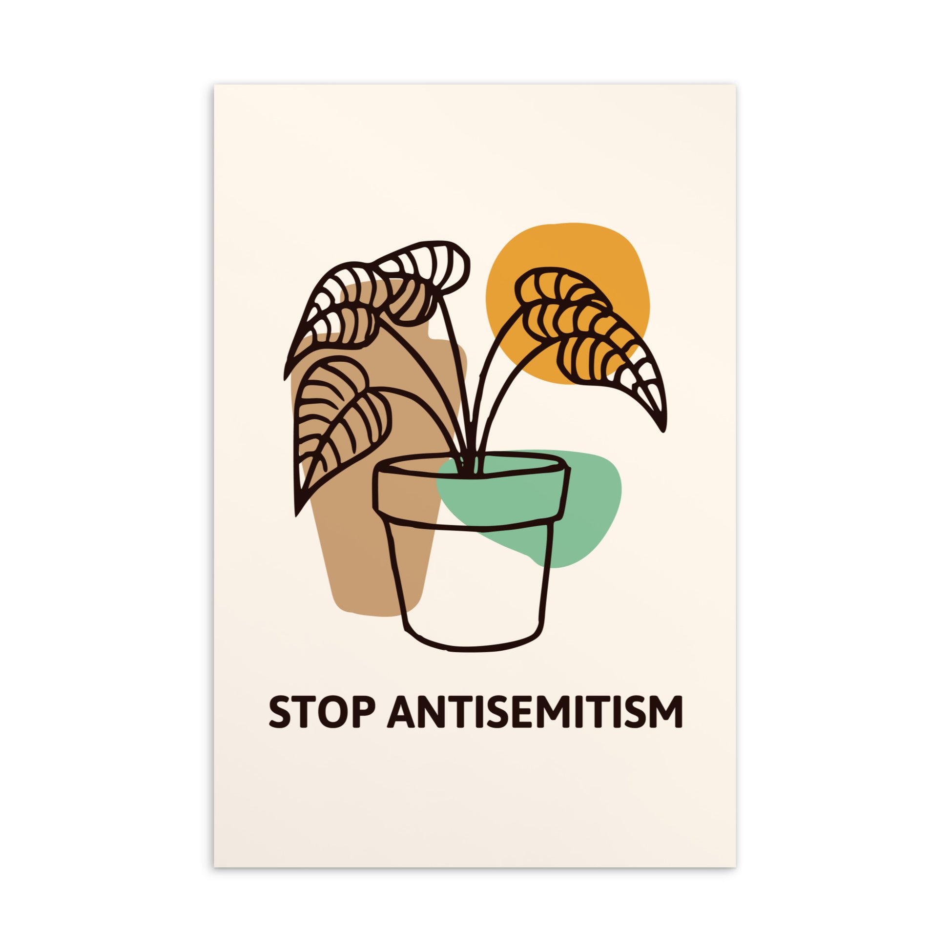 Stop Antisemitism | Plants & Flowers Edition | Standard Postcard
