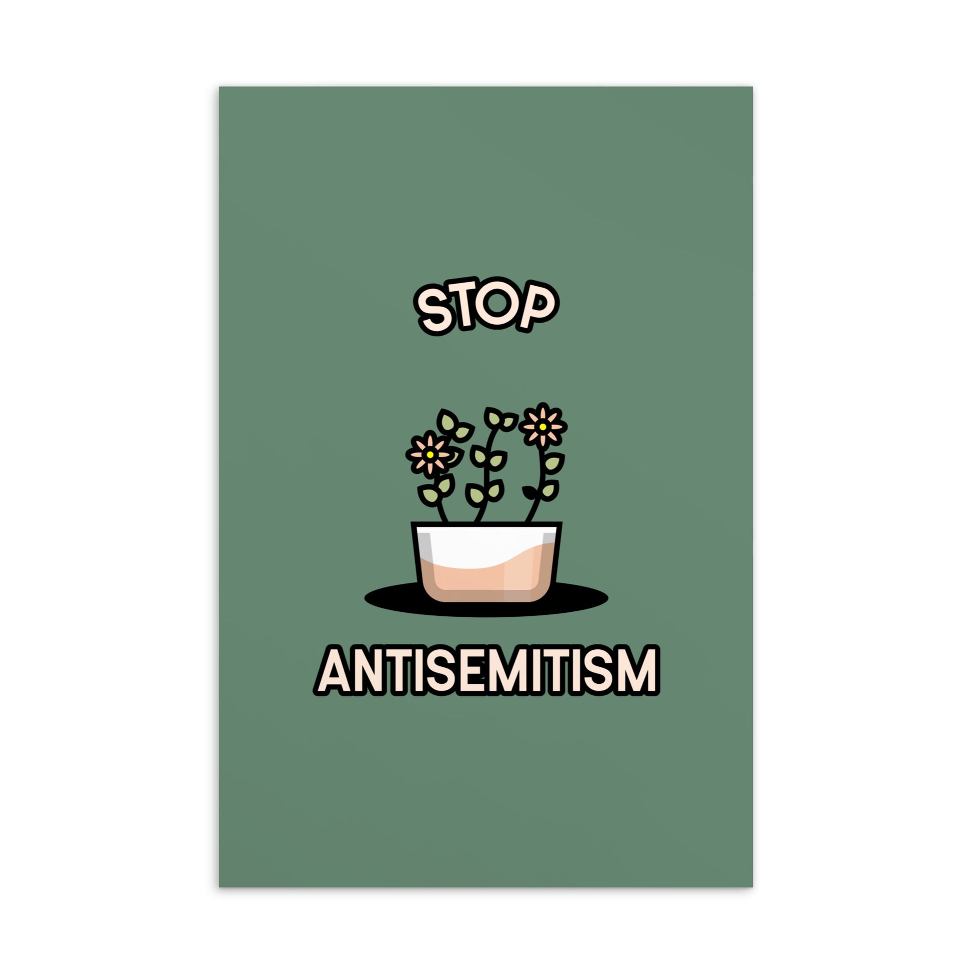 Stop Antisemitism | Plants & Flowers Edition | Standard Postcard