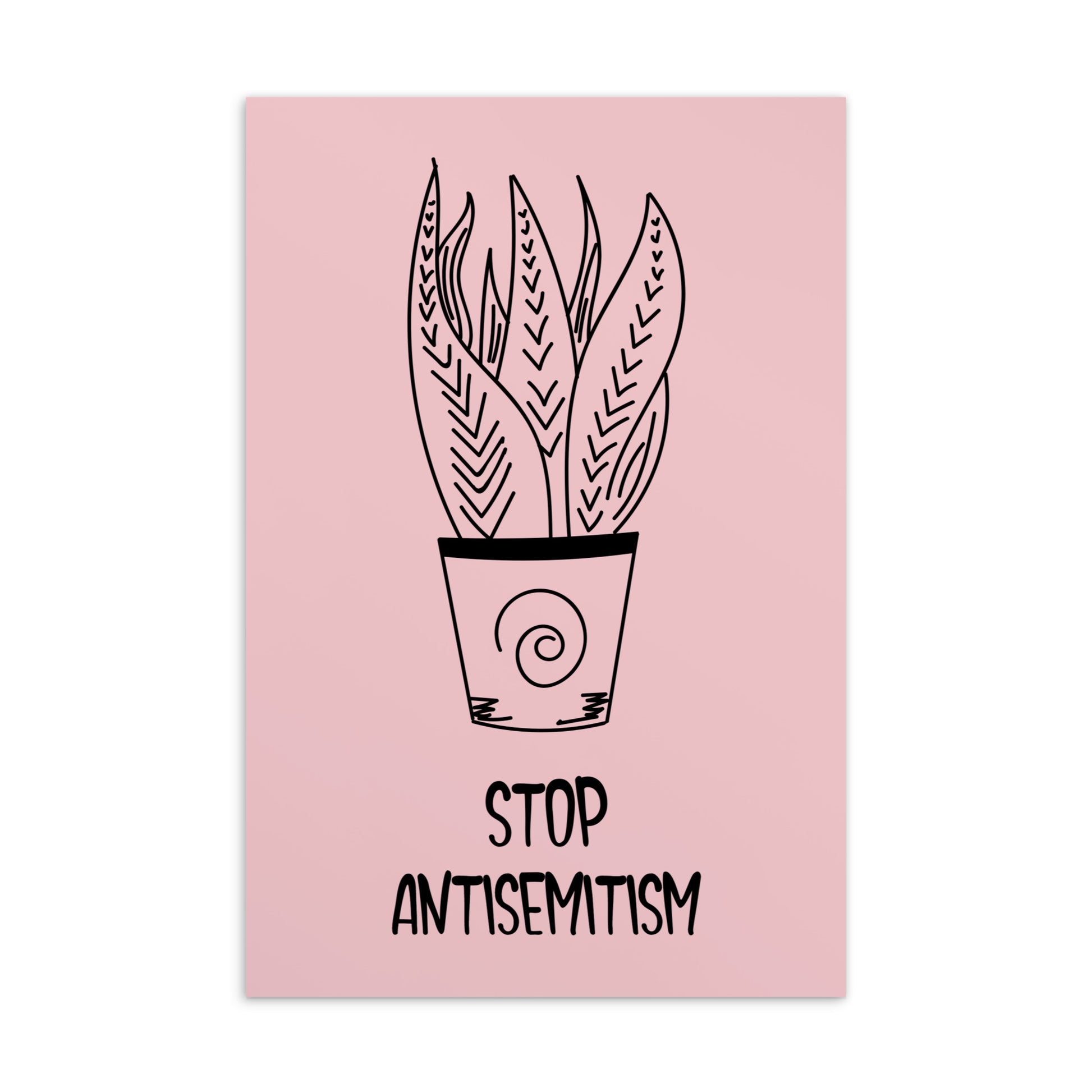 Stop Antisemitism | Plants & Flowers Edition | Standard Postcard