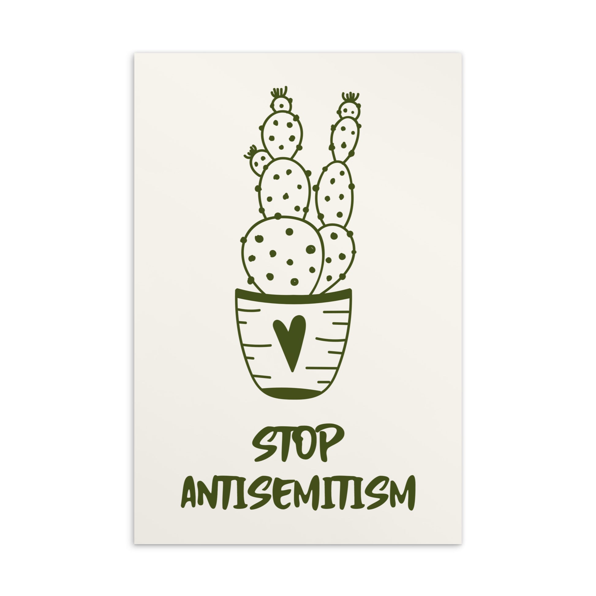 Stop Antisemitism | Plants & Flowers Edition | Standard Postcard