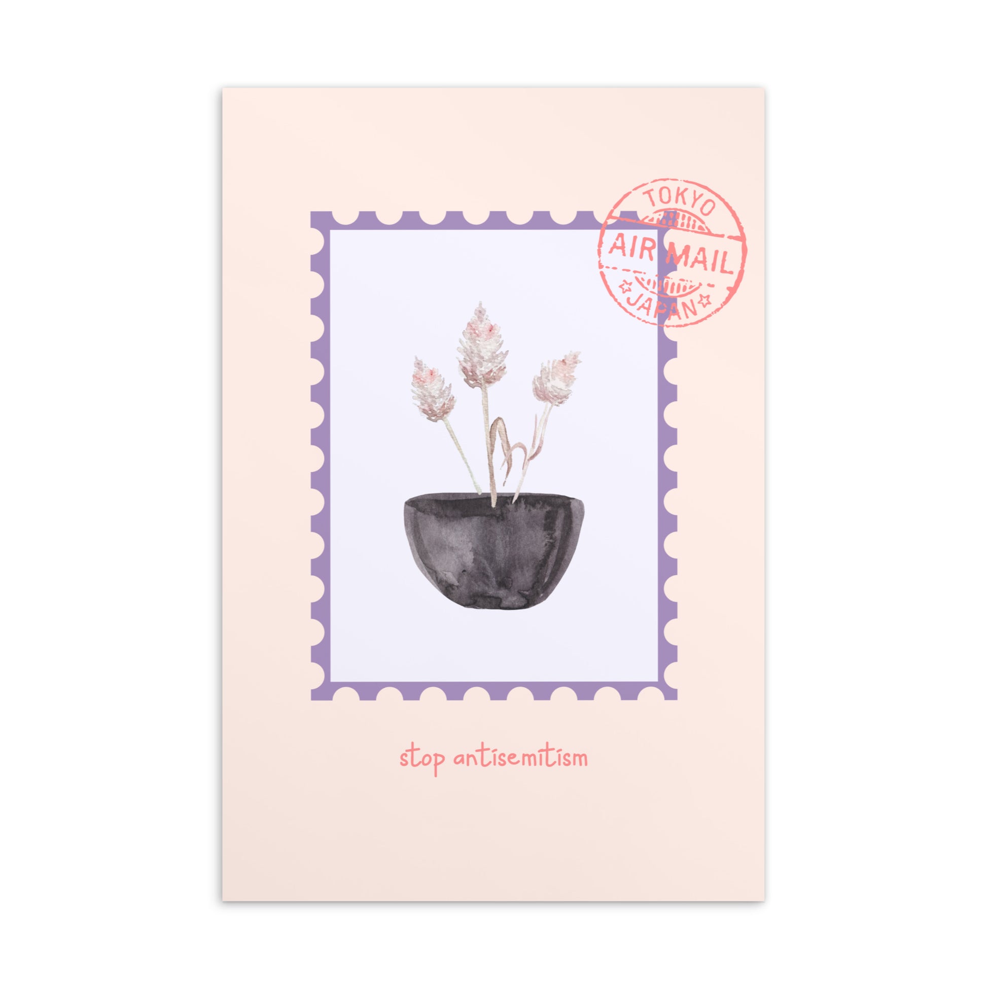 Stop Antisemitism | Plants & Flowers Edition | Standard Postcard