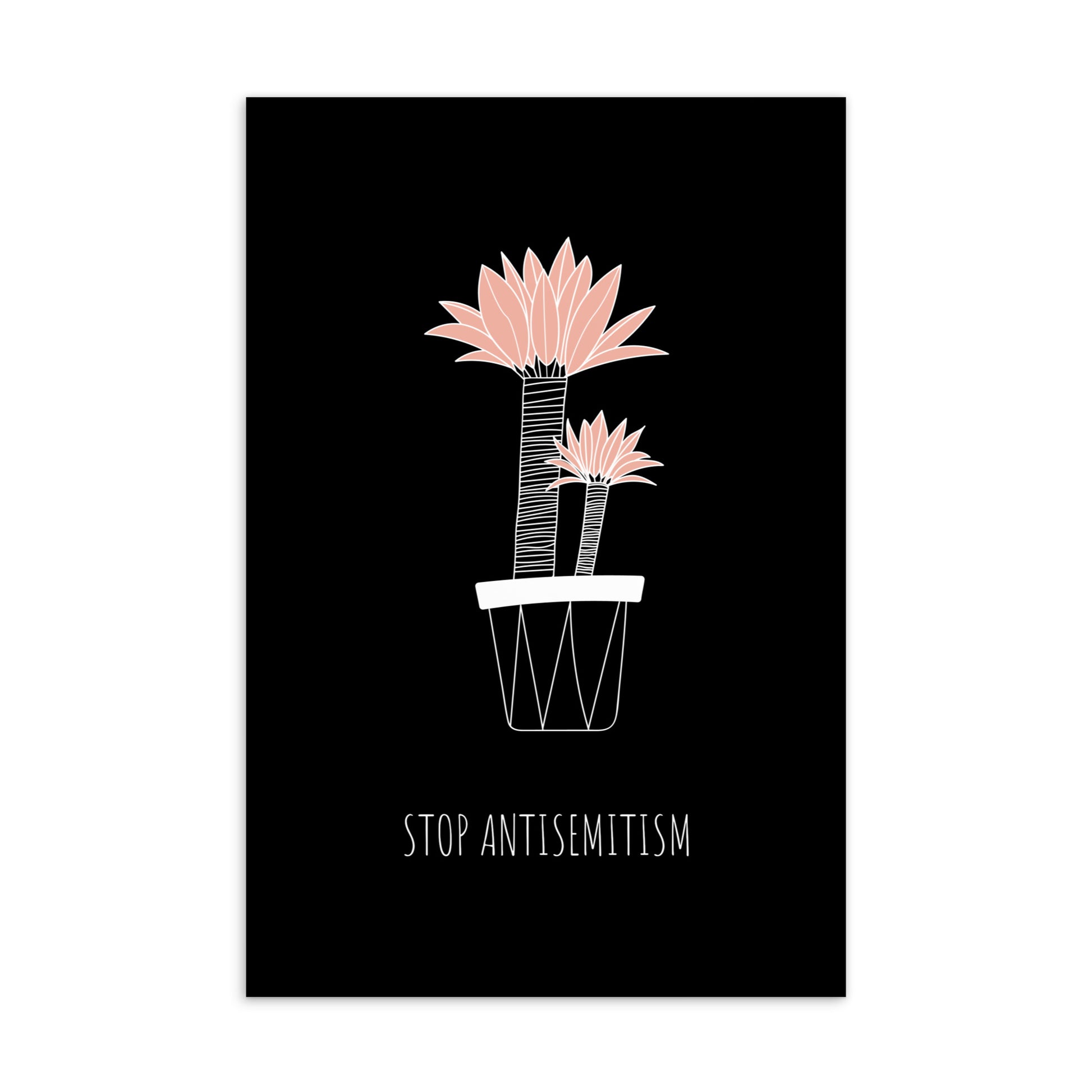 Stop Antisemitism | Plants & Flowers Edition | Standard Postcard
