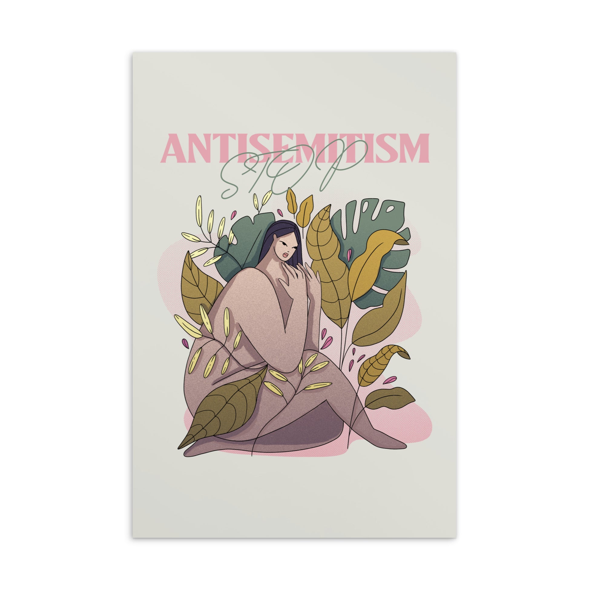 Stop Antisemitism | Plants & Flowers Edition | Standard Postcard