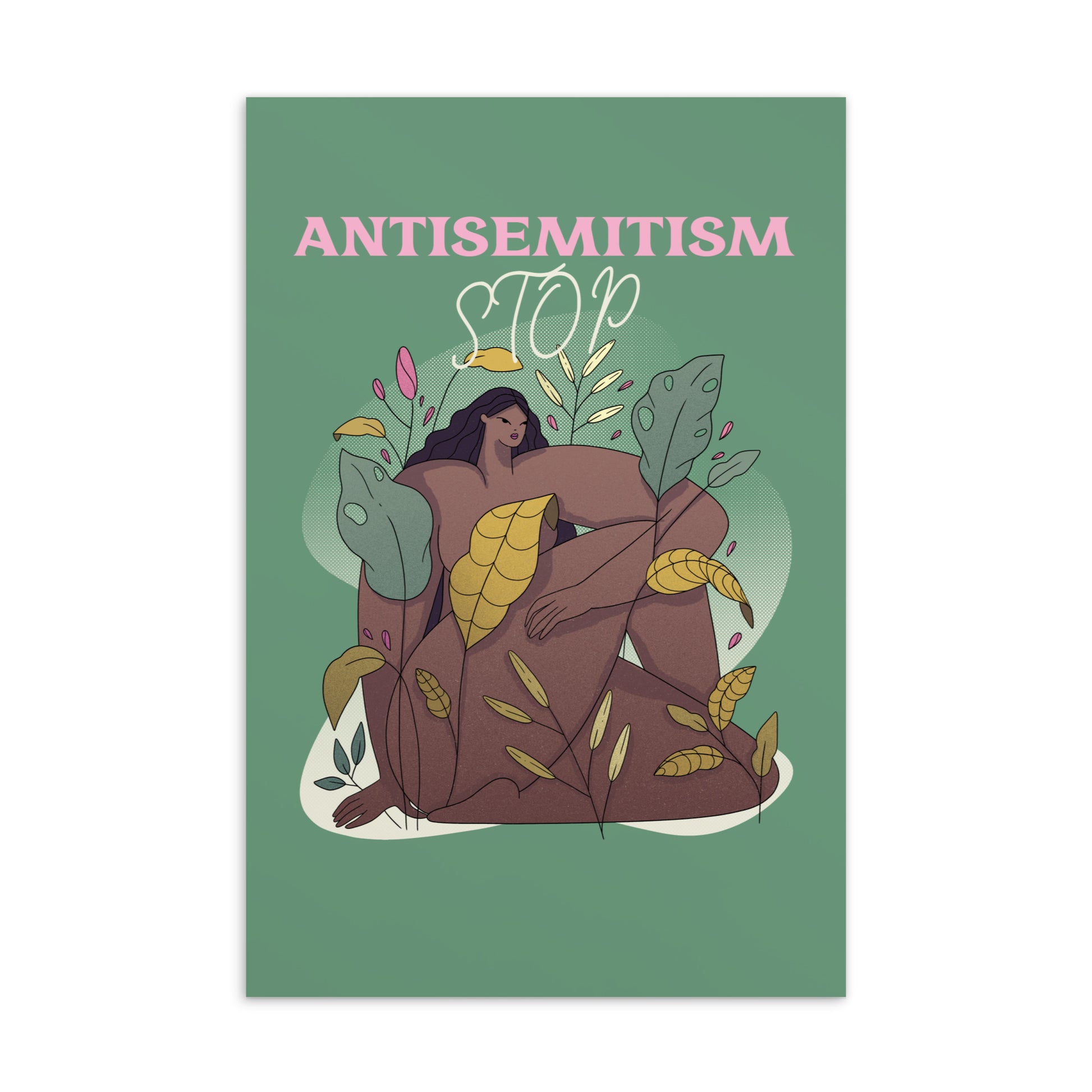 Stop Antisemitism | Plants & Flowers Edition | Standard Postcard