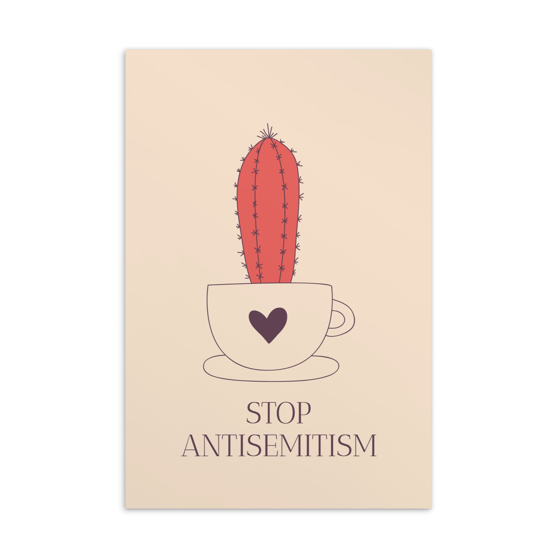 Stop Antisemitism | Plants & Flowers Edition | Standard Postcard