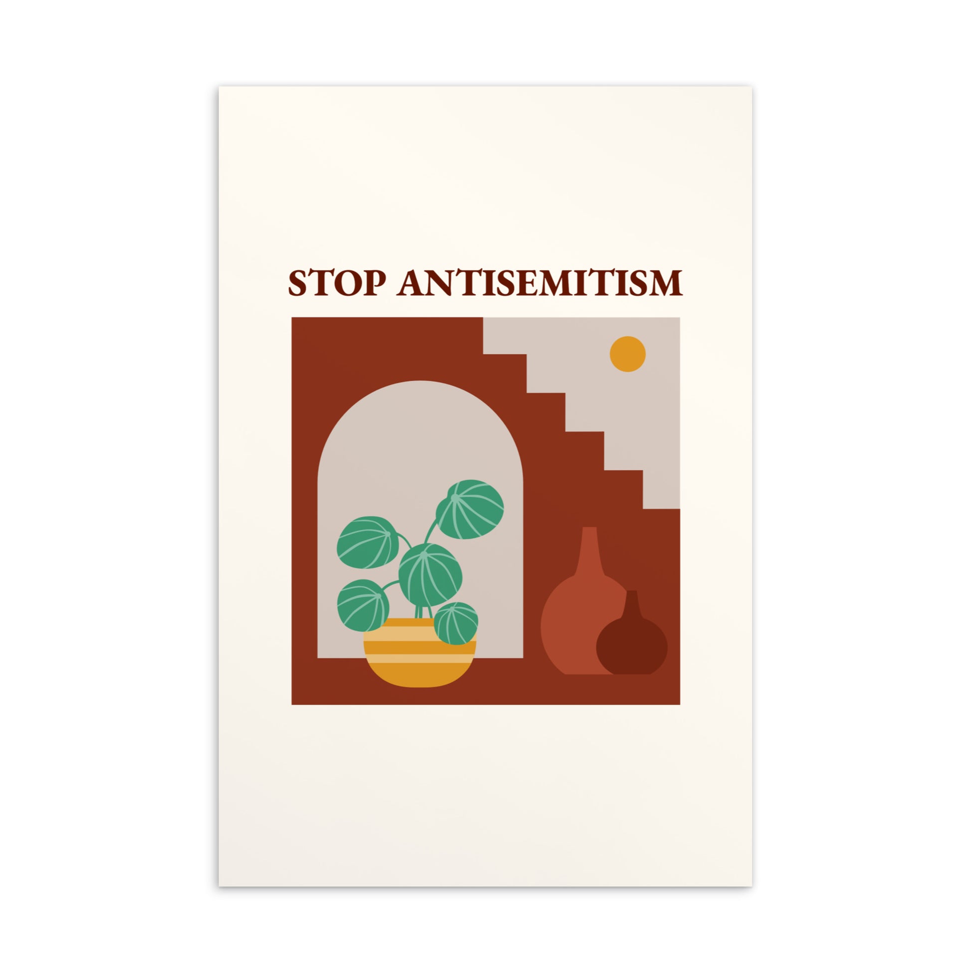 Stop Antisemitism | Plants & Flowers Edition | Standard Postcard