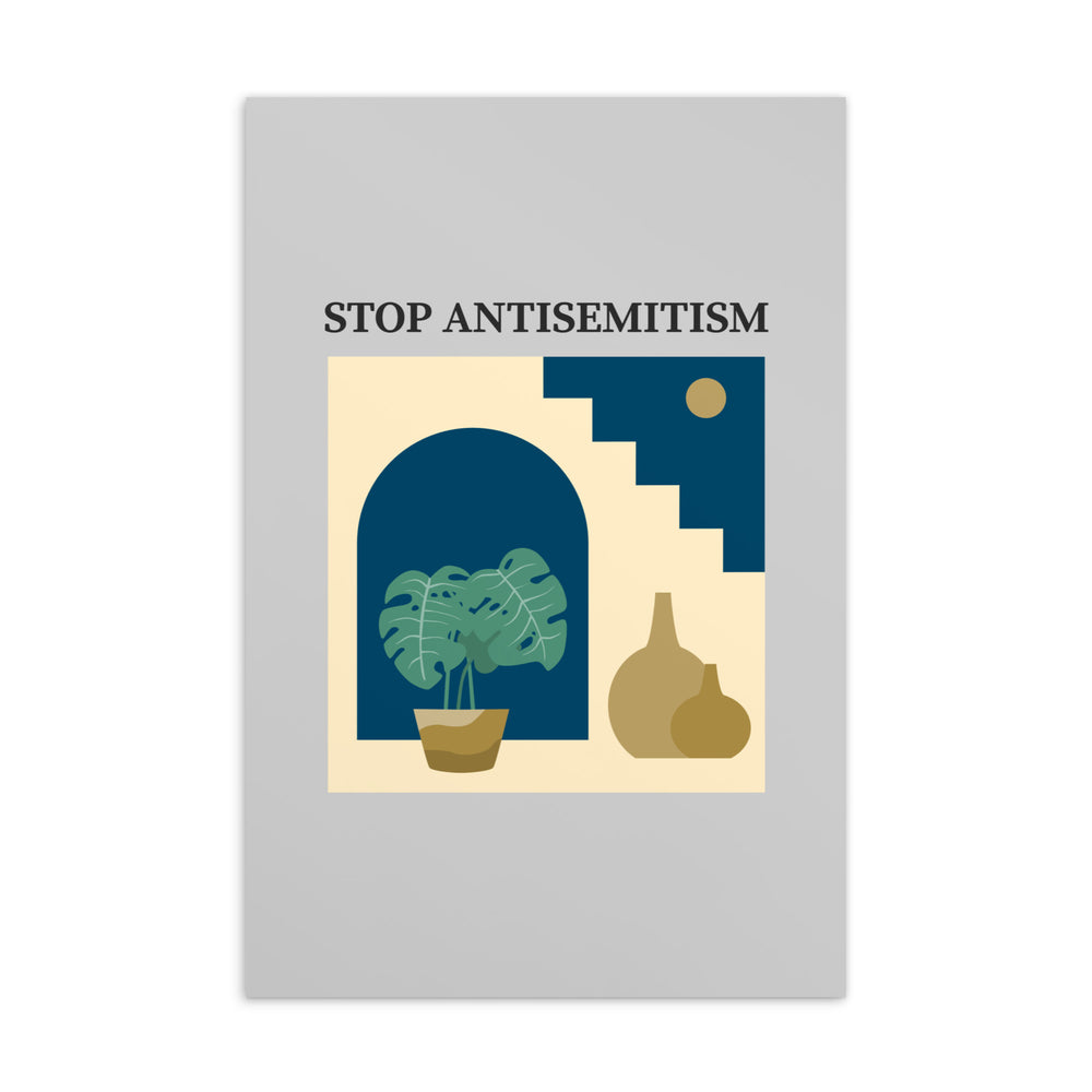 Stop Antisemitism | Plants & Flowers Edition | Standard Postcard