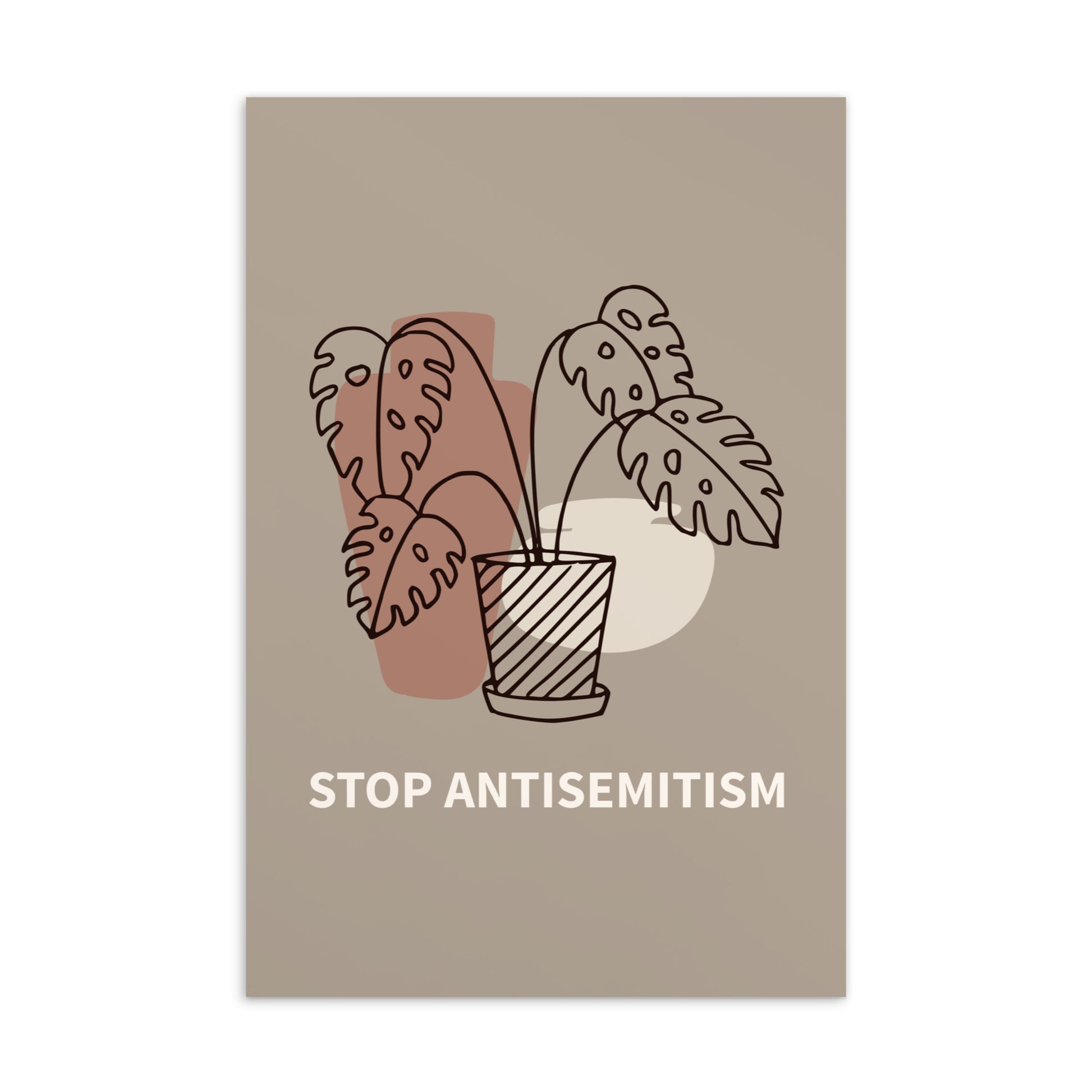 Stop Antisemitism | Plants & Flowers Edition | Standard Postcard