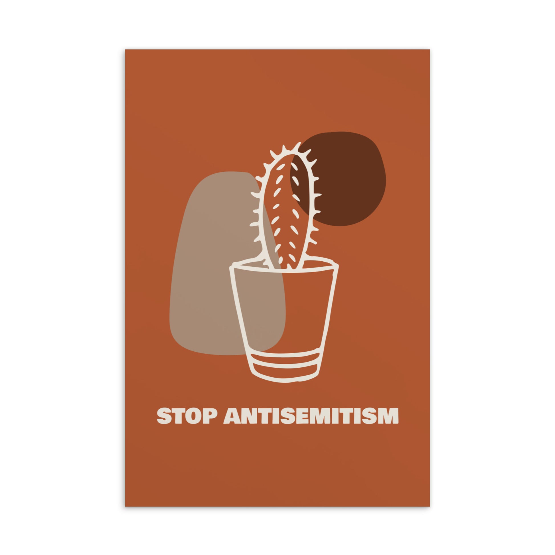 Stop Antisemitism | Plants & Flowers Edition | Standard Postcard