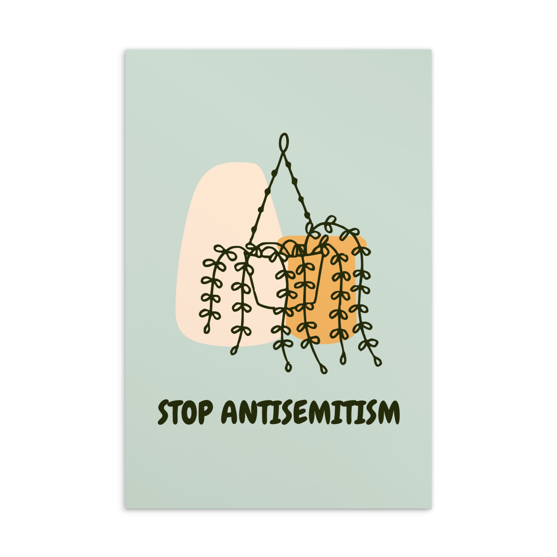 Stop Antisemitism | Plants & Flowers Edition | Standard Postcard